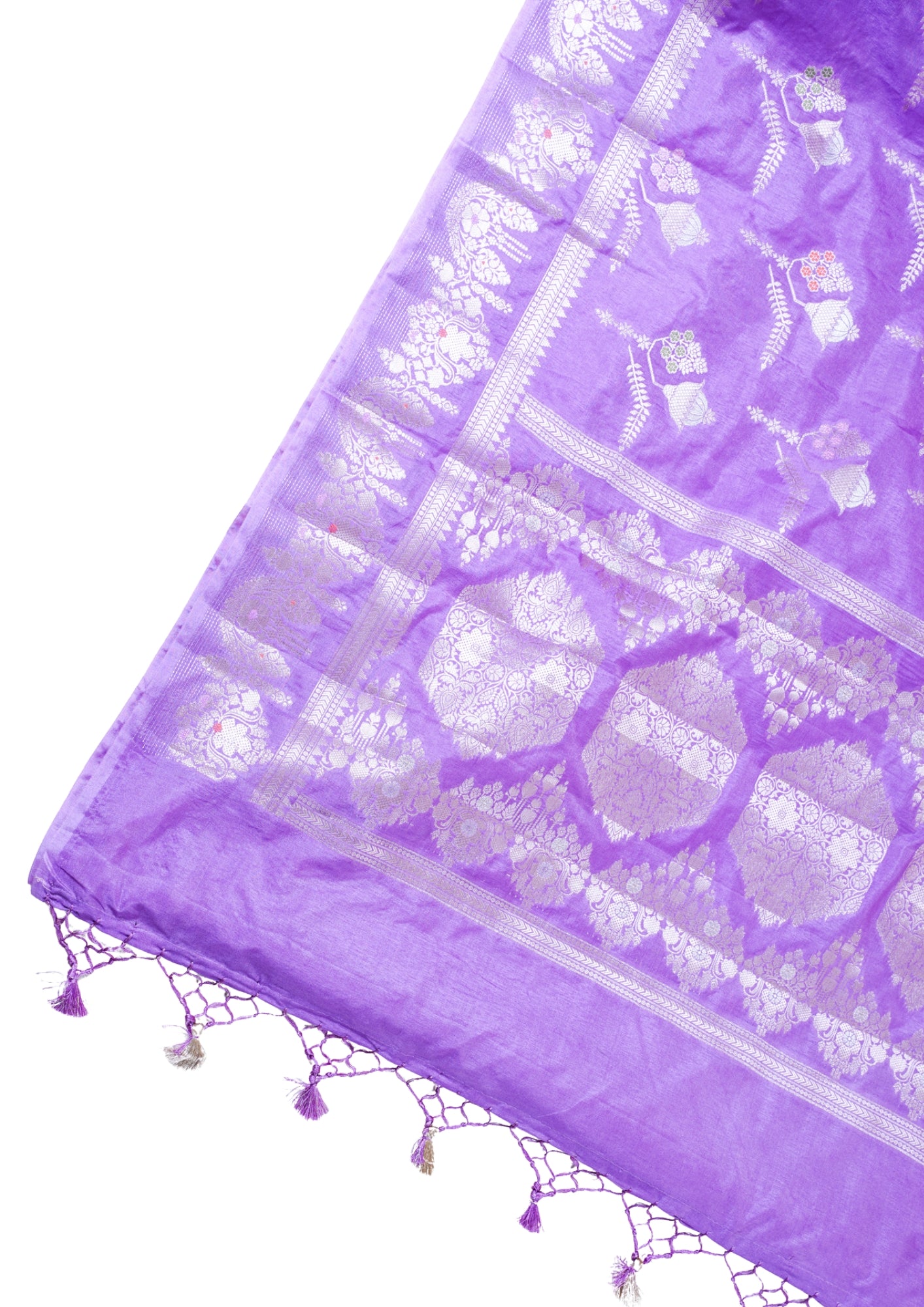 Lavender Warm Silk Banarasi Minakari Buta Saree