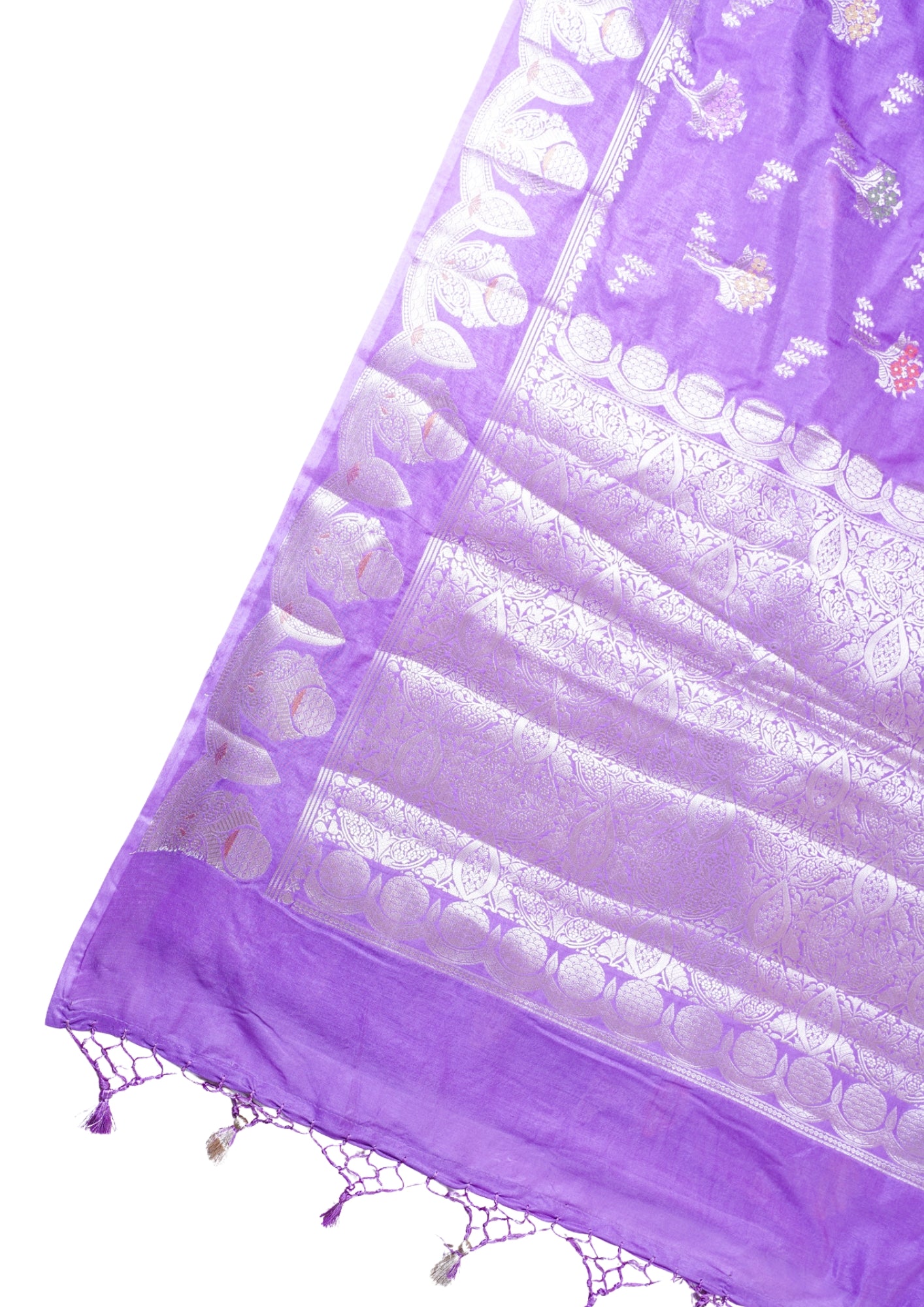 Lavender Warm Silk Banarasi Minakari Buta Saree