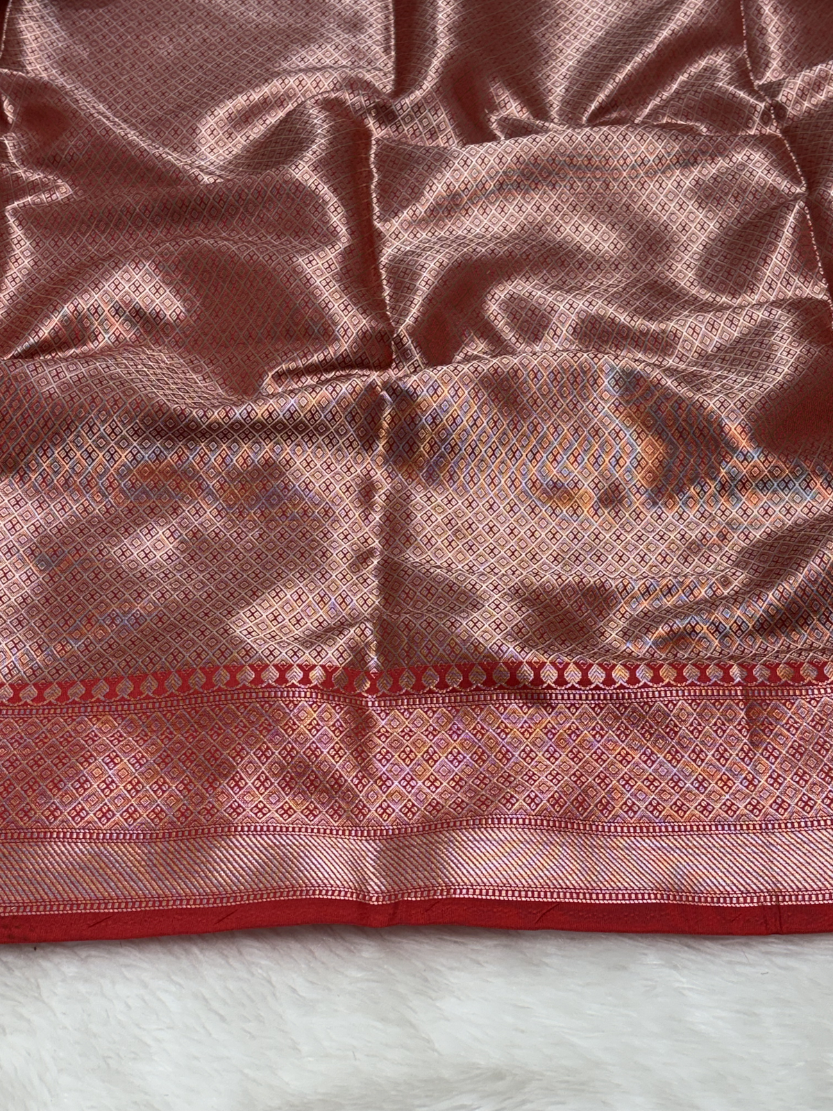 Midnight Charcoal Black Banarasi Minakari Border Katan Silk Buti Weaving Saree