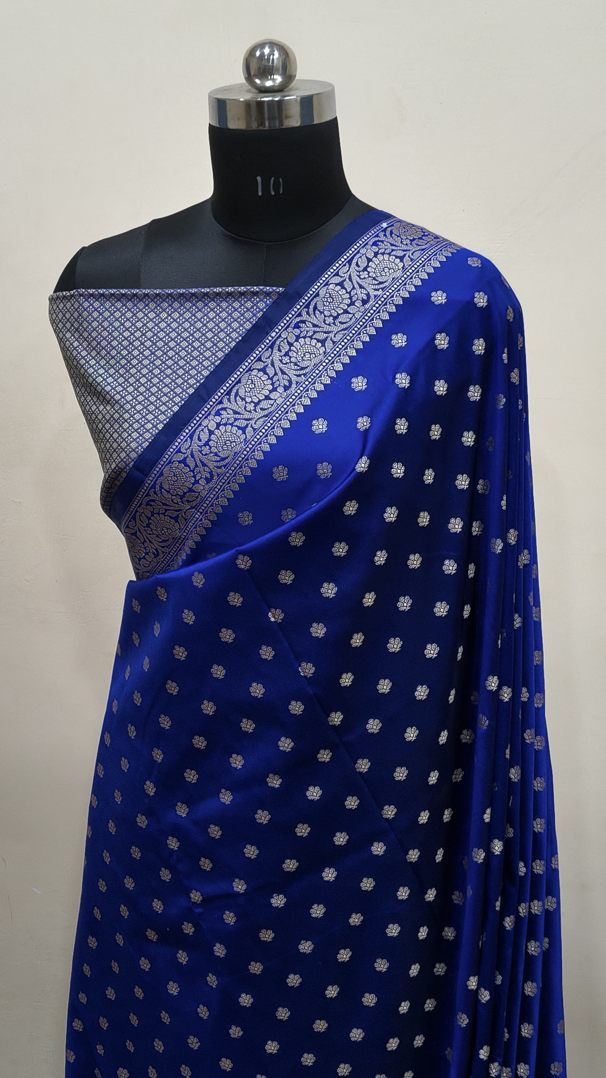 Royal Blue Banarasi Saree Banarasi Resham Silk
