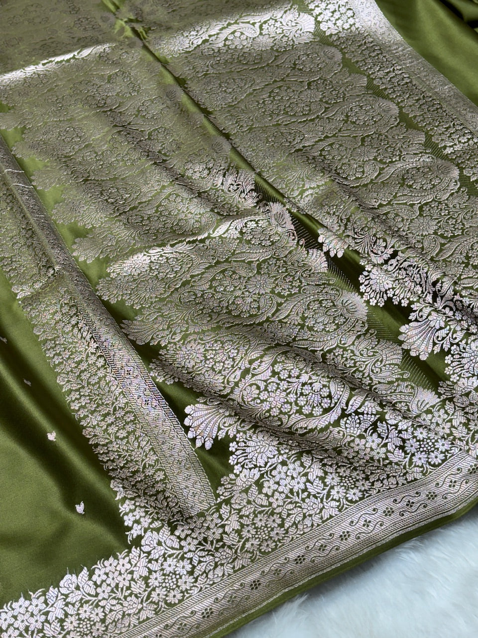 Green Mashru Silk Banarasi Saree