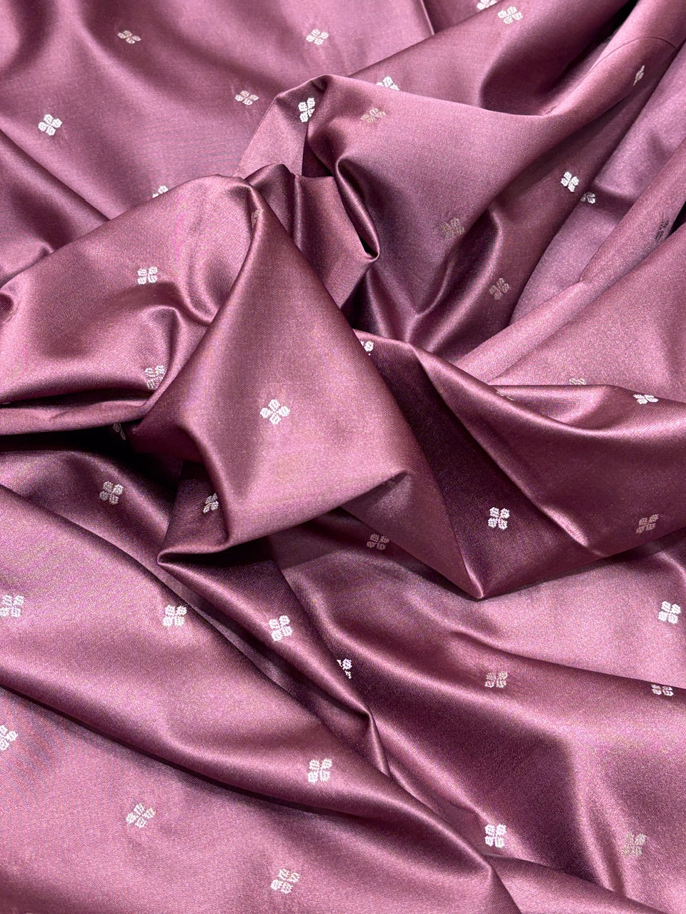 Mocha Brown Pure Banarasi Mashru Silk Saree