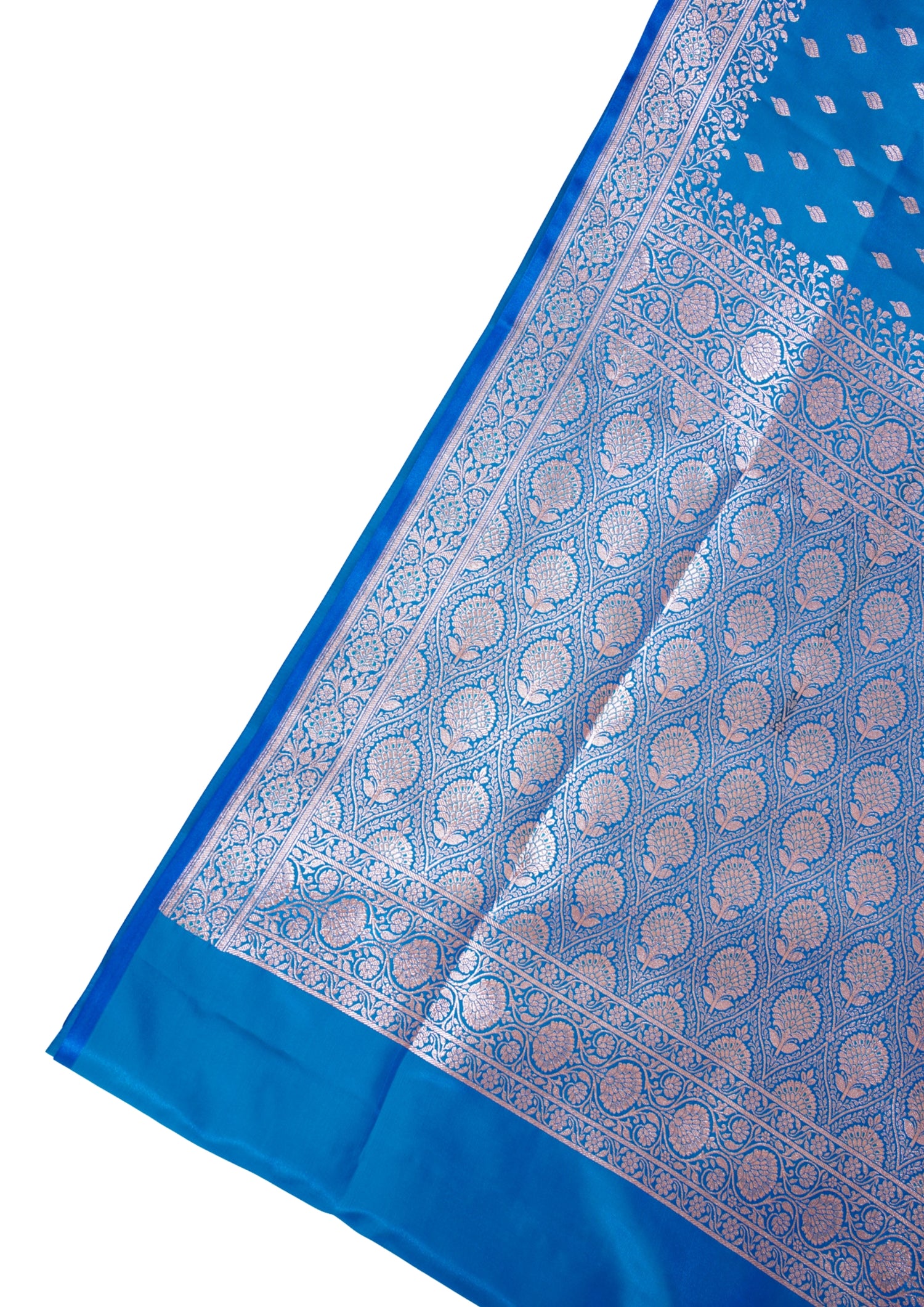 Royal Blue Upada Satin Silk Saree