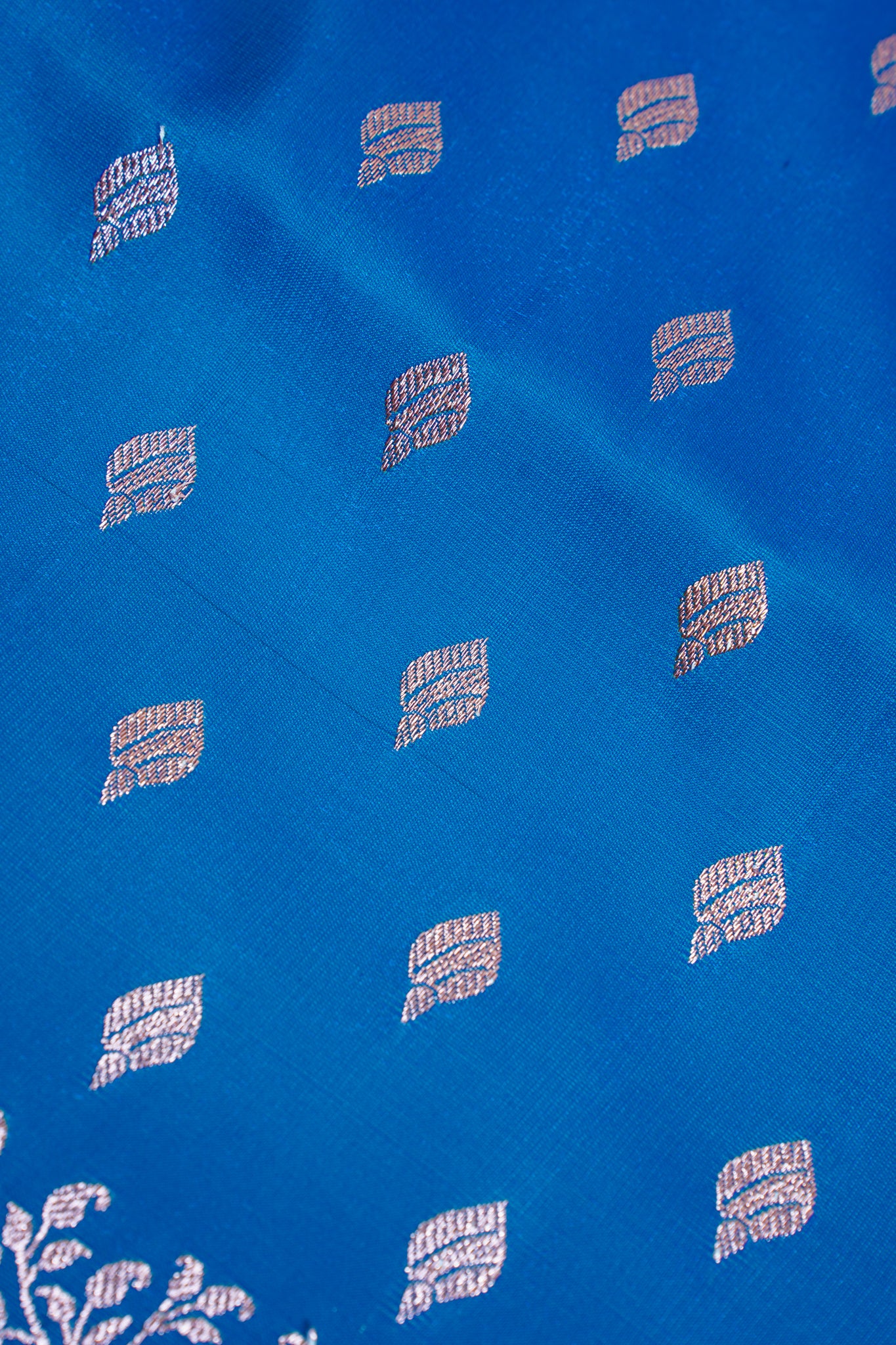 Royal Blue Upada Satin Silk Saree
