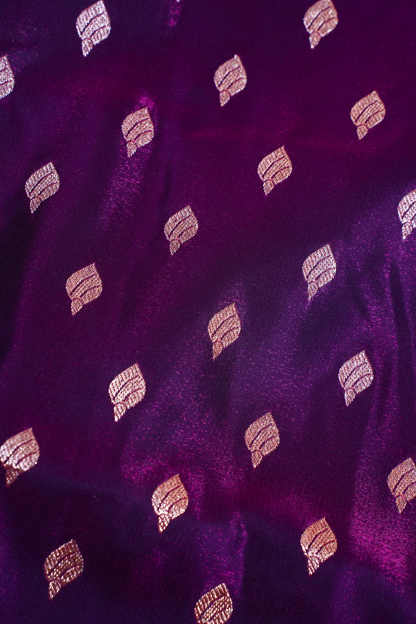 Royal Purple Upada Satin Silk Saree