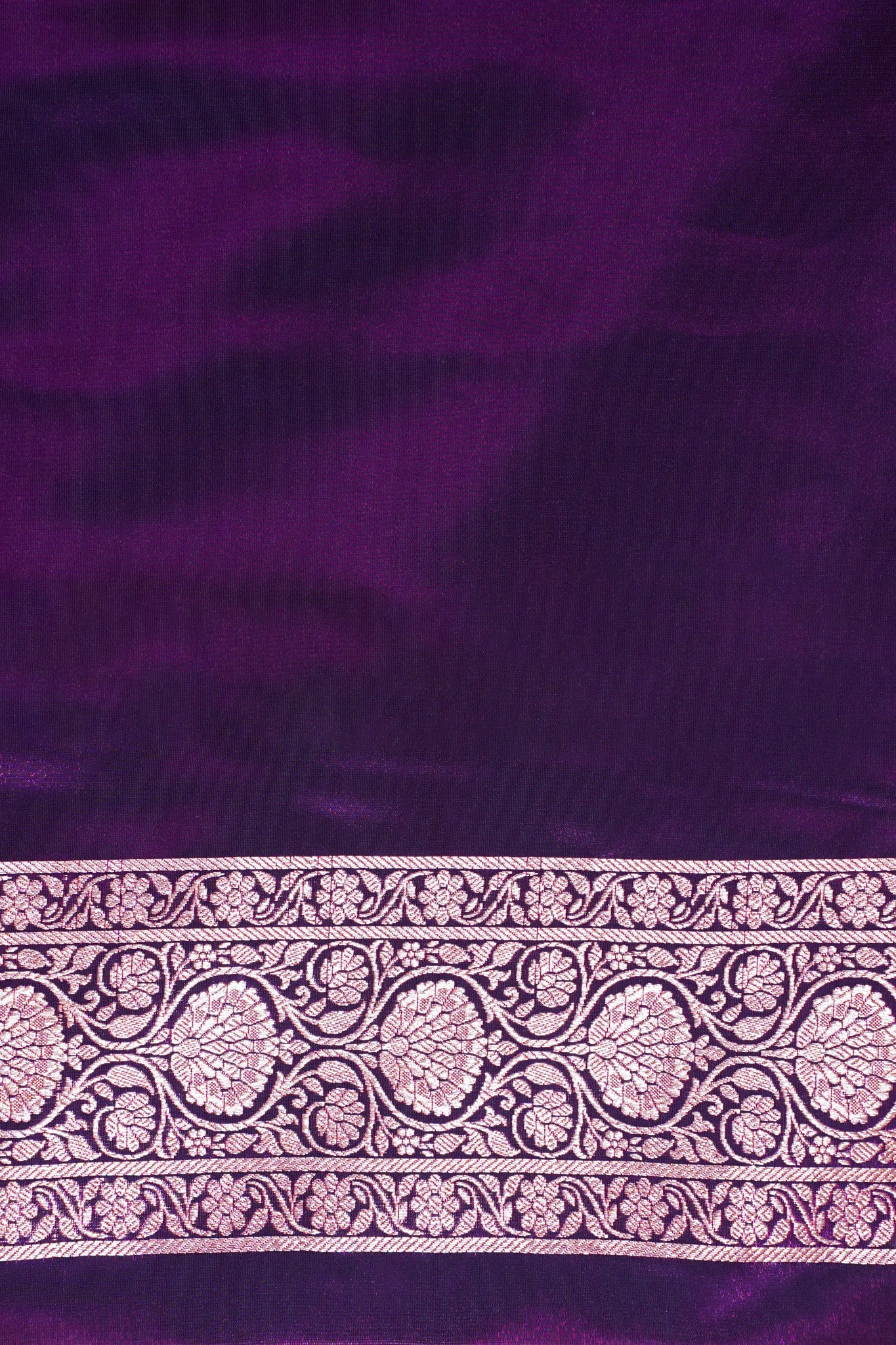 Royal Purple Upada Satin Silk Saree