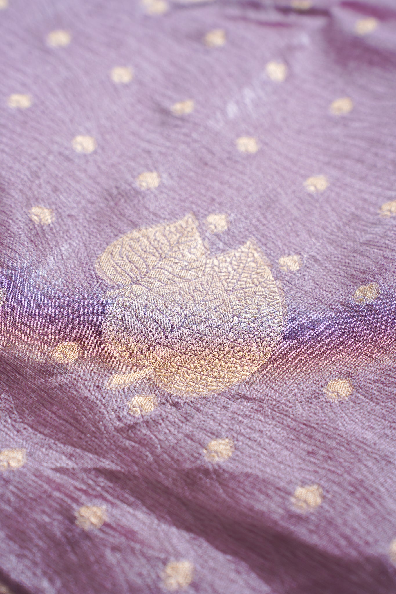 Purple Tissue Silk Saree