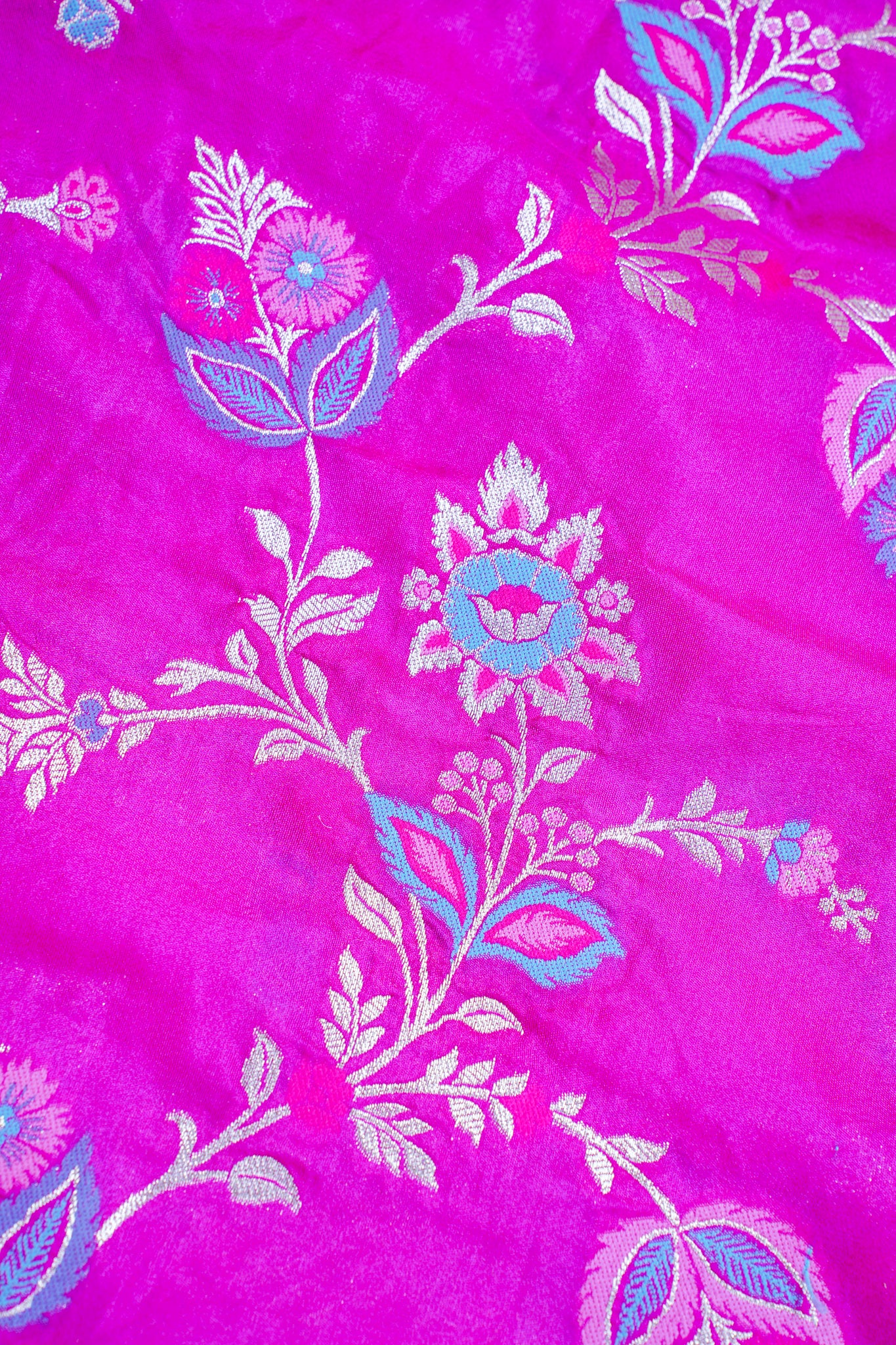 Magenta Banarasi Minakari Jaal Saree