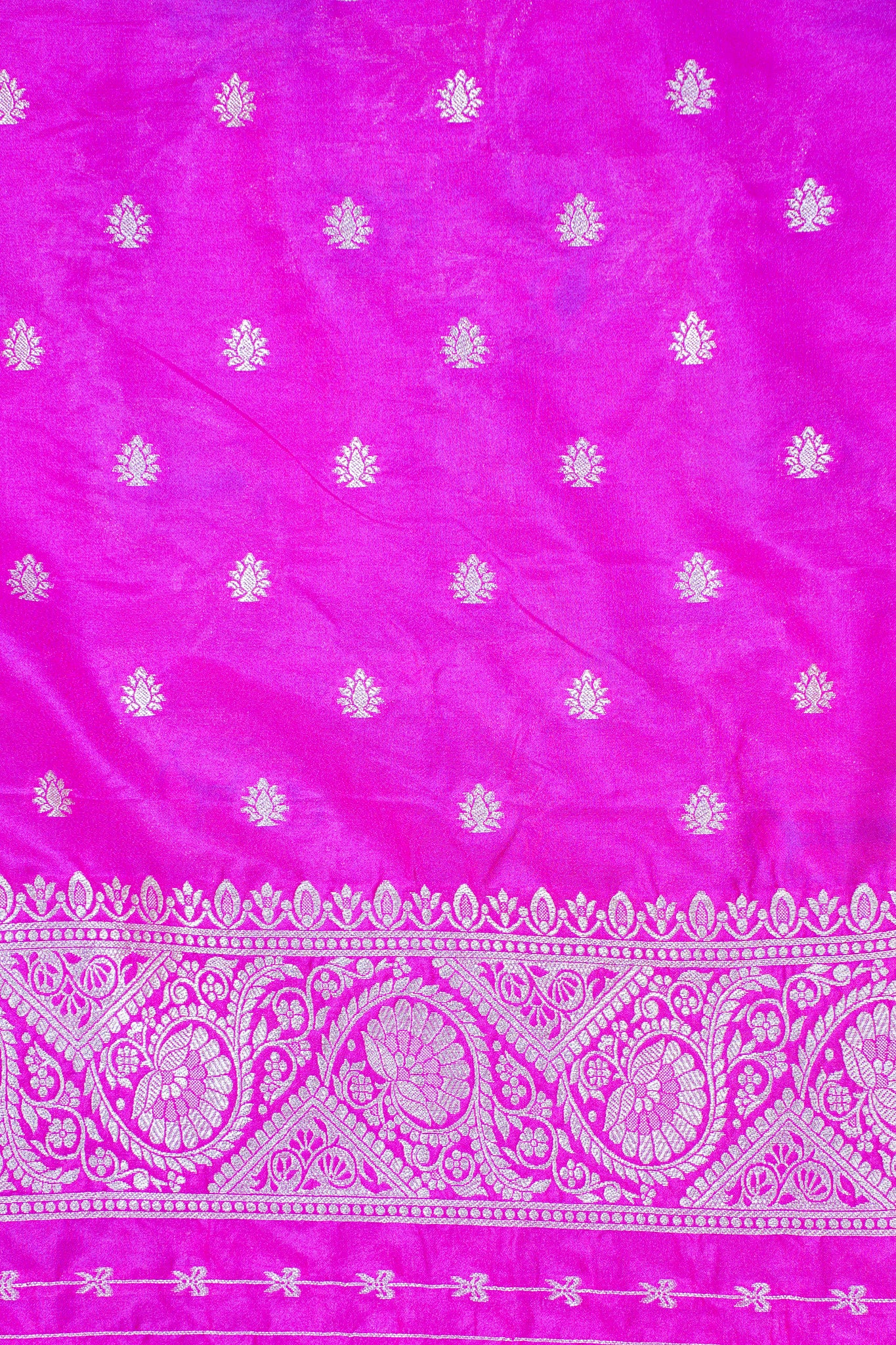 Magenta Banarasi Minakari Jaal Saree
