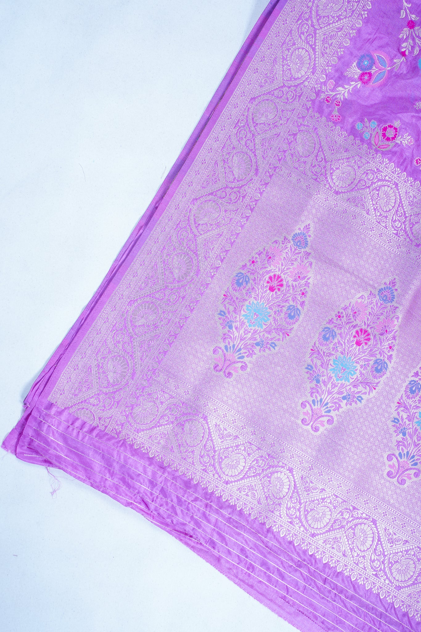 Purple Banarasi Minakari Jaal Saree
