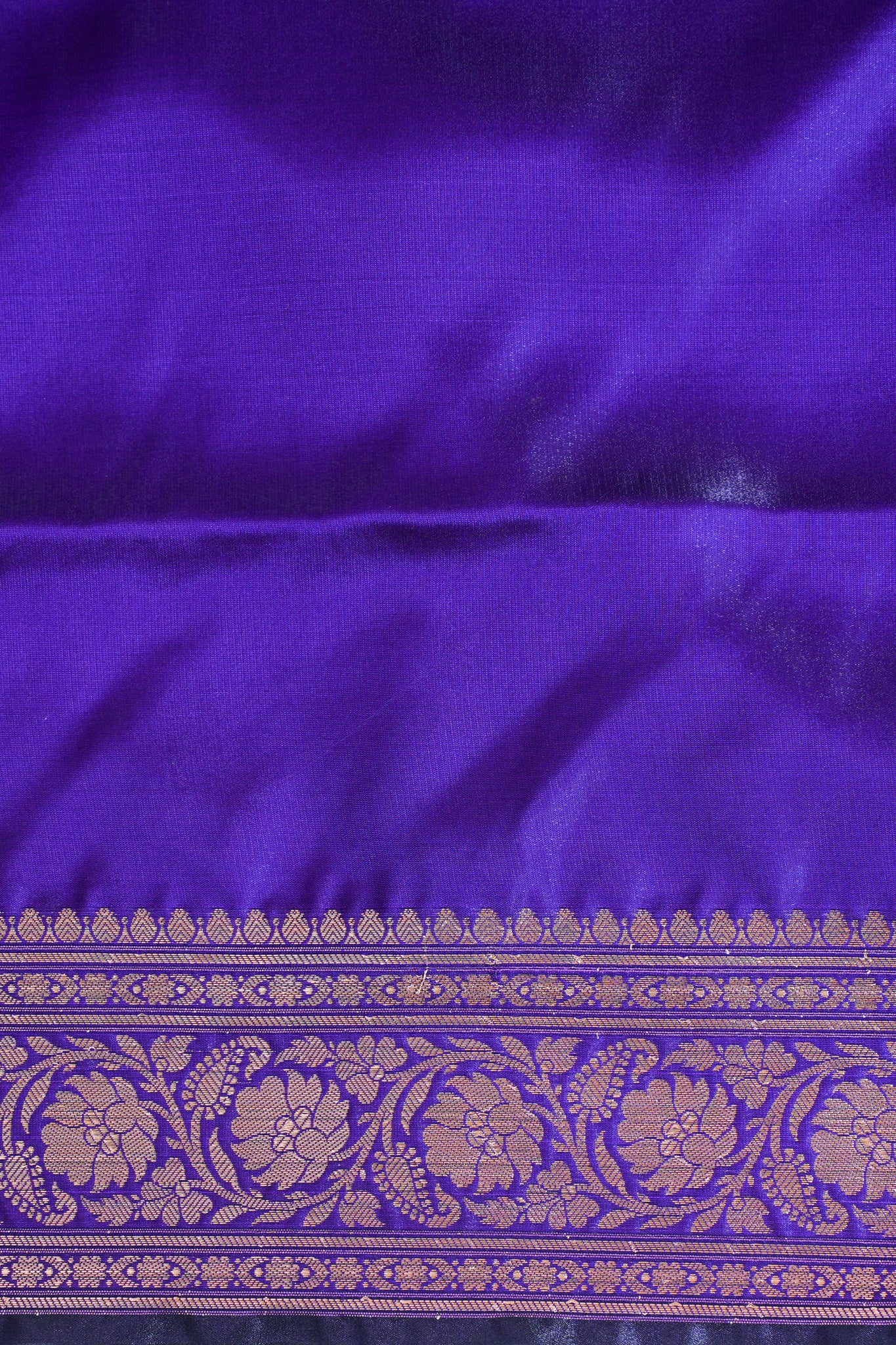 Royal Purple Banarasi Upada Satin Silk Buti Saree