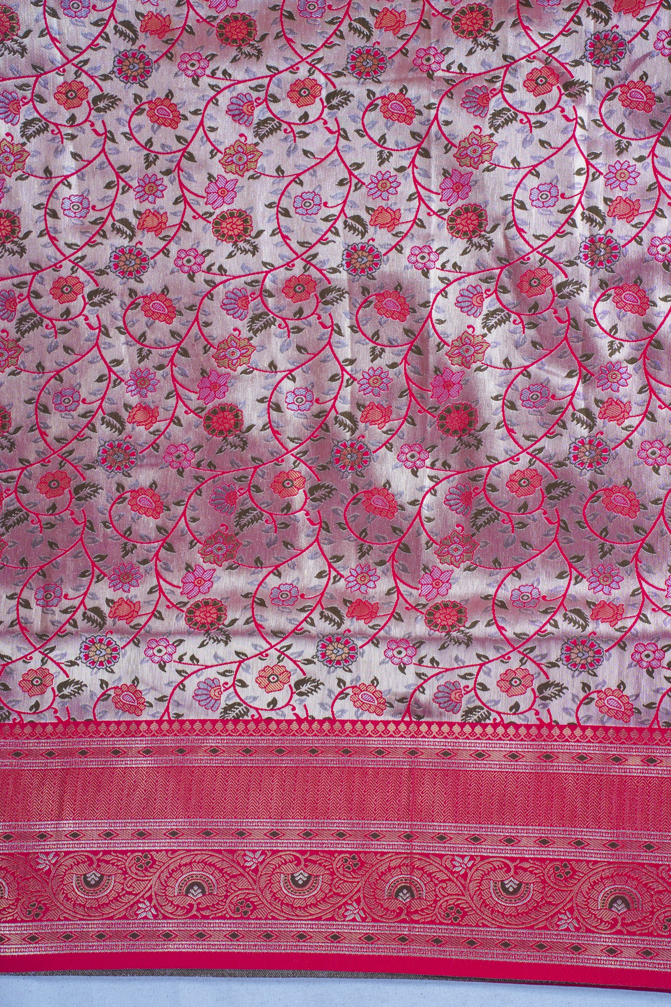 Red Khimkhab Catogary Banarasi Saree