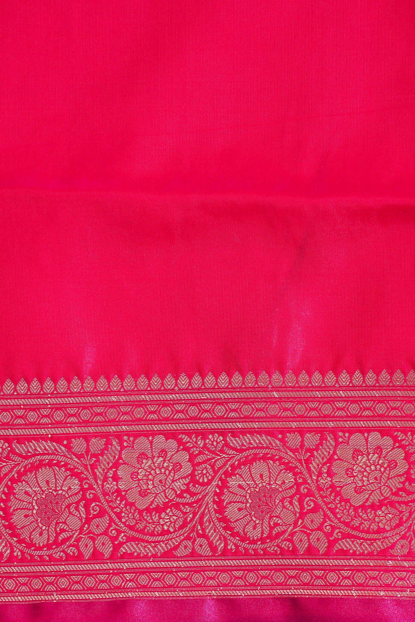 Crimson Red Banarasi Upada Satin Silk Buti Saree