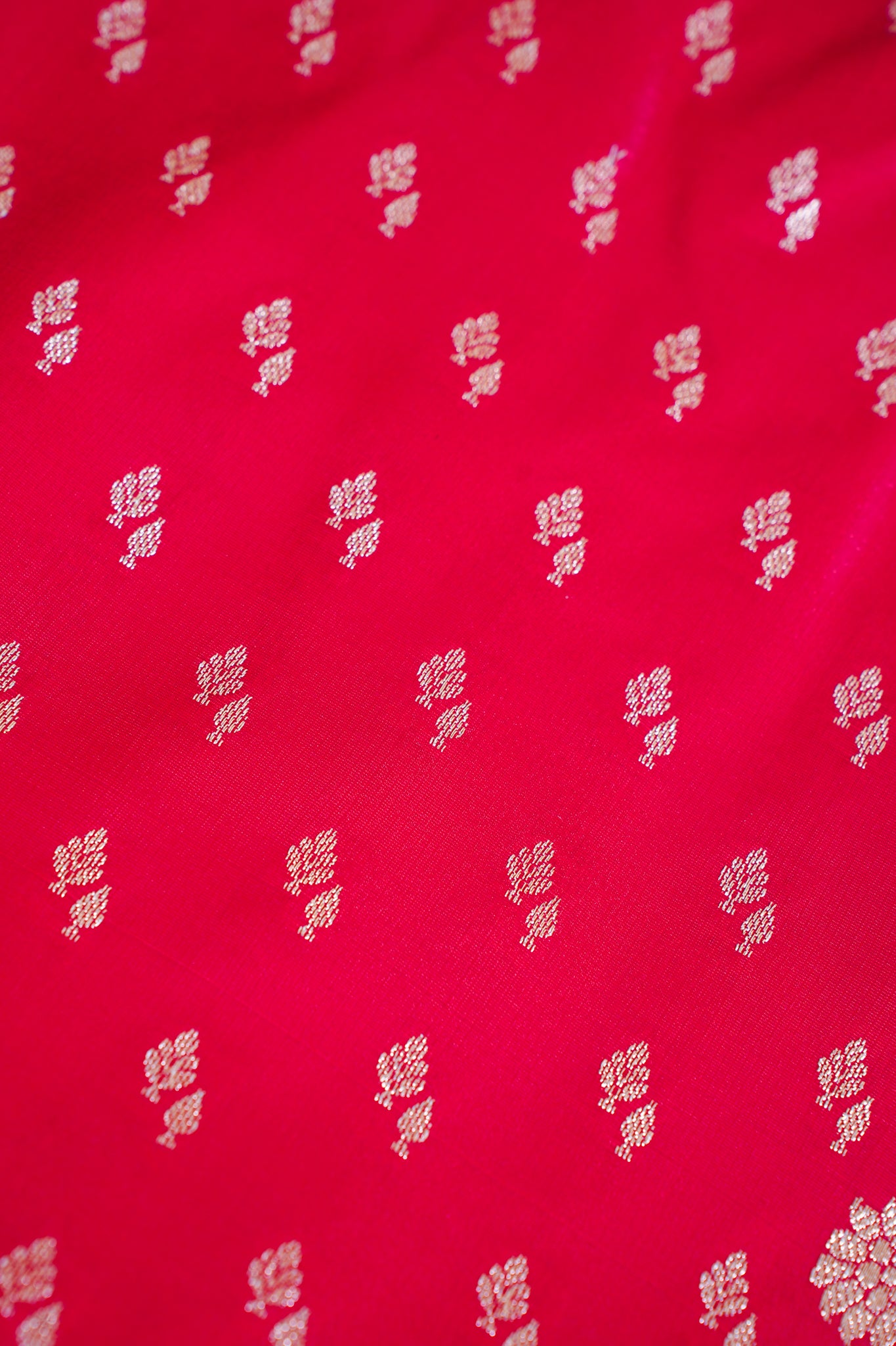 Rani Pink Banarasi Upada Satin Silk Saree