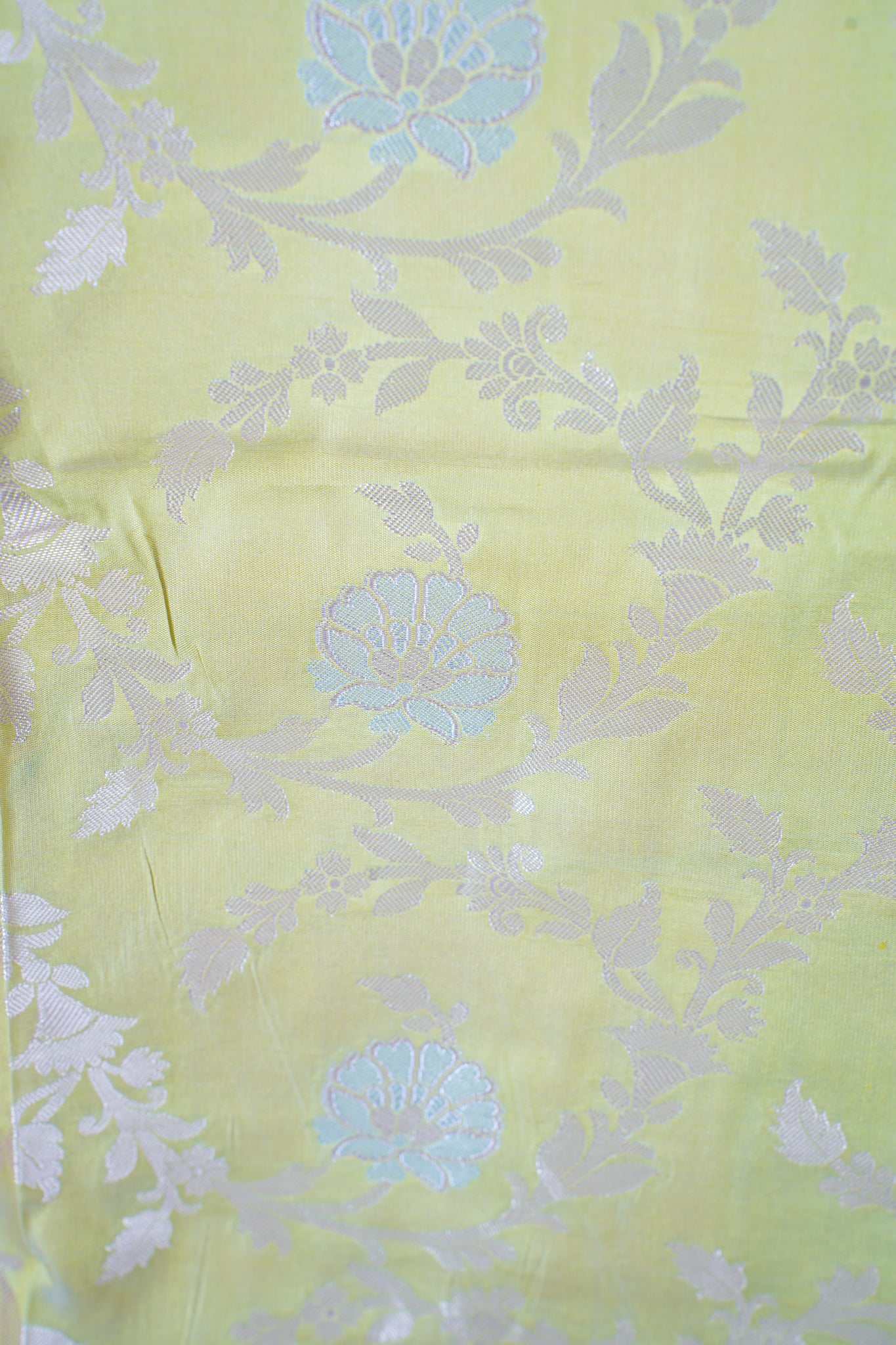 Green Banarasi Katan Alfi Jaal Saree