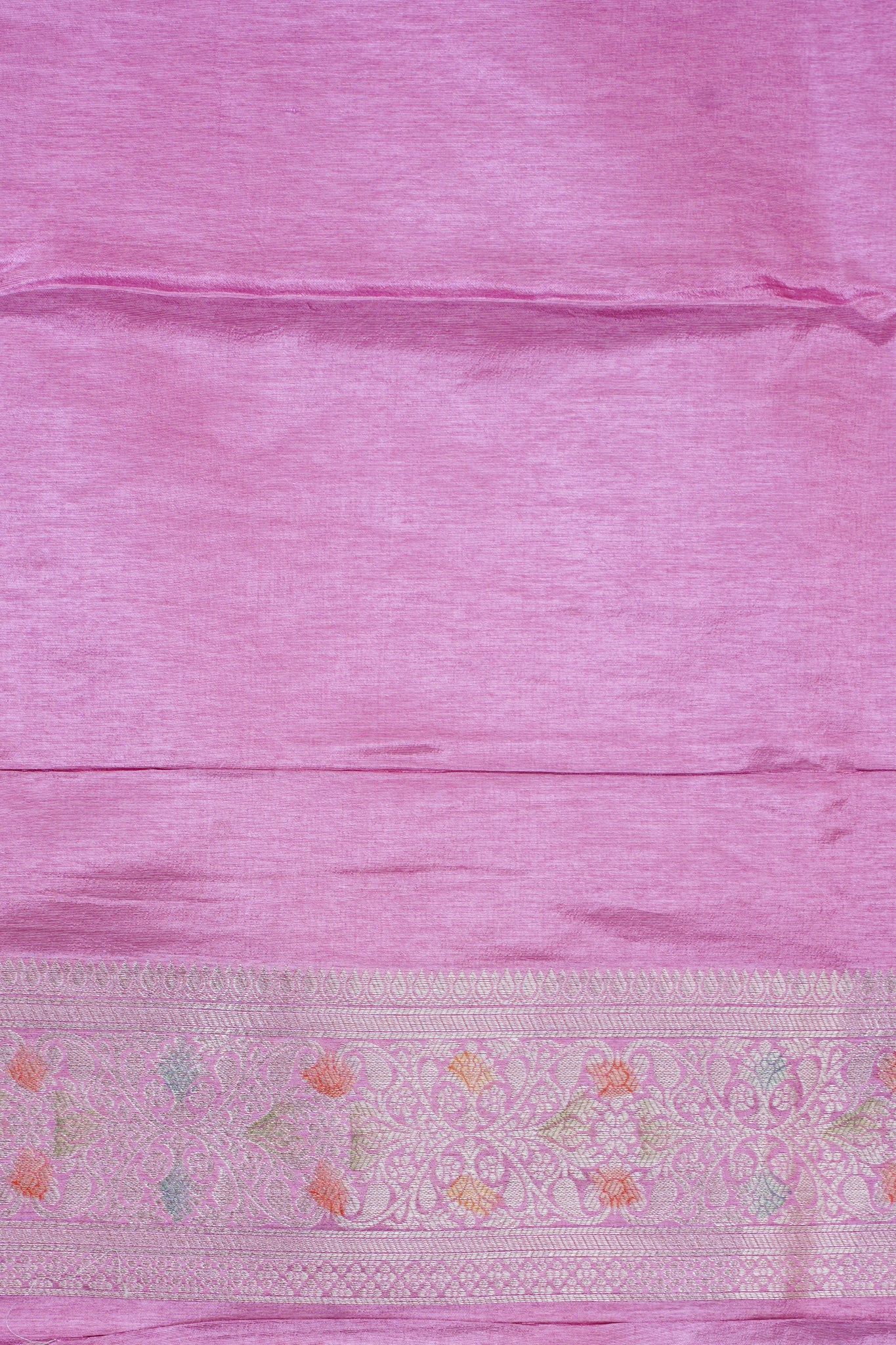 Orchid Pink Chinya Silk Minakari Jaal Saree