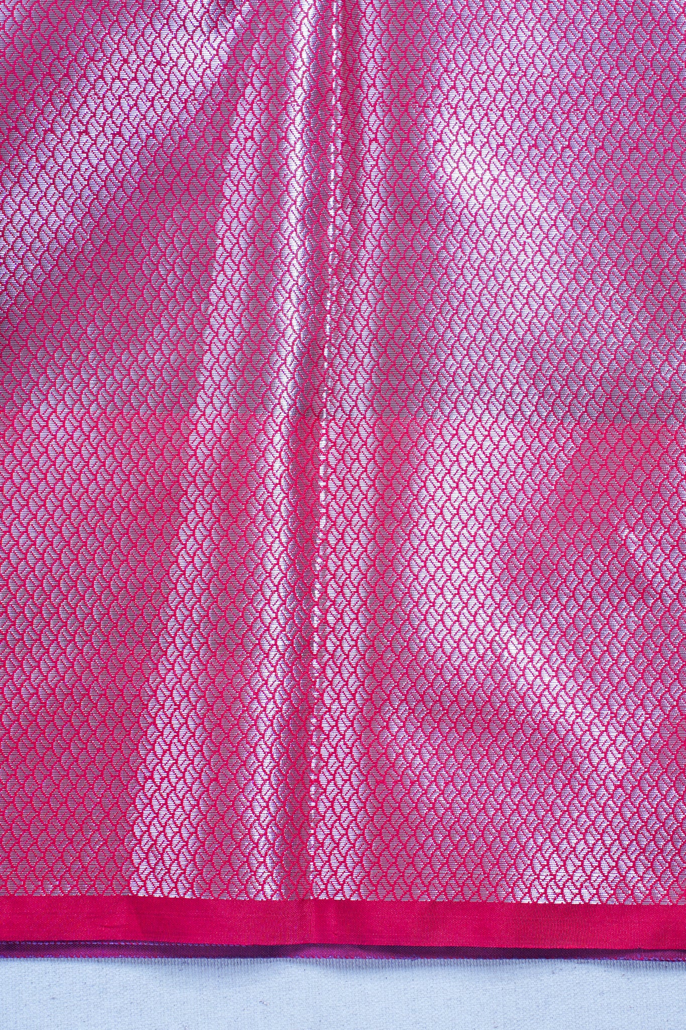 Purple Banarasi Katan Alfi Buta Saree