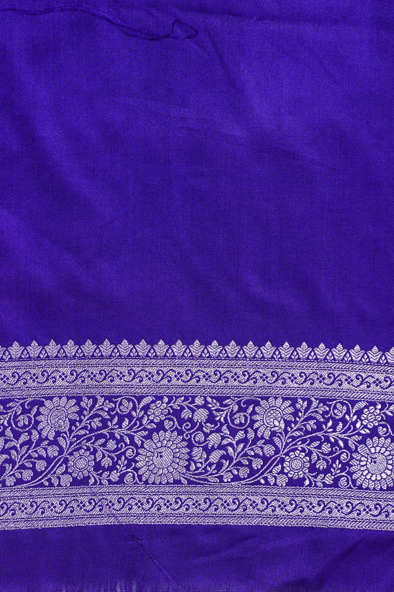 Royal Blue Banarasi Mashru Katan Silk Saree