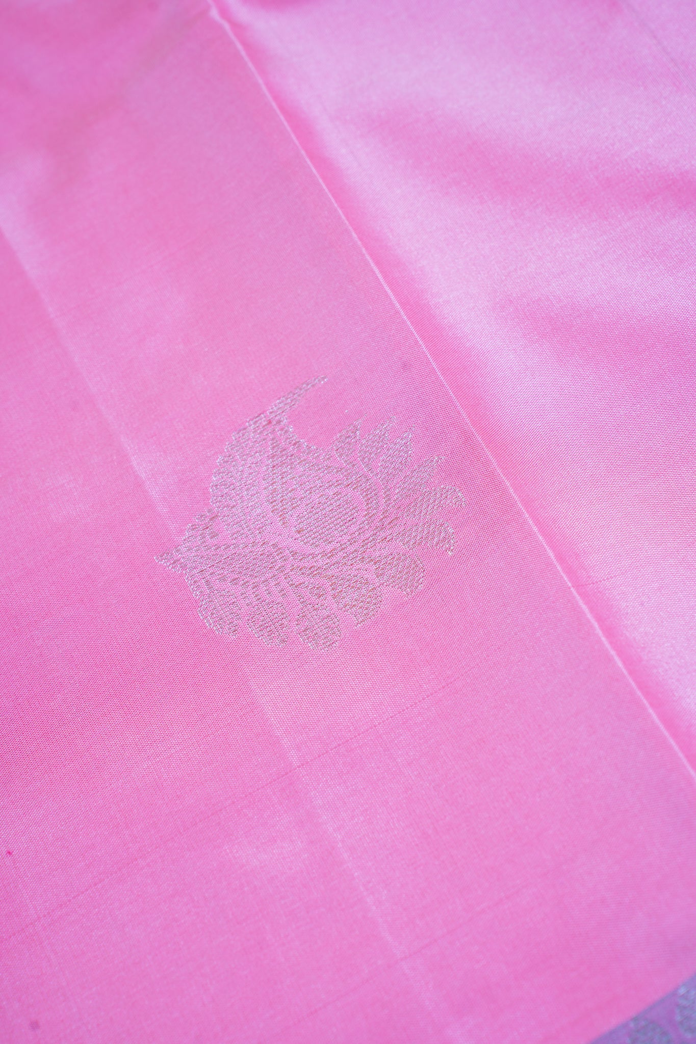 Baby Pink Banarasi Silk Saree with Buta Work