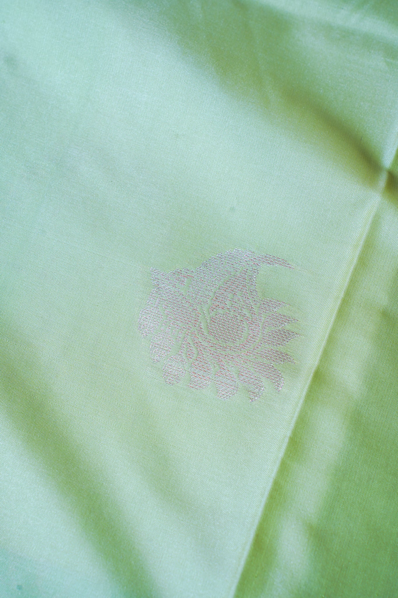 Pastel Green Banarasi Silk Saree with Buta Work