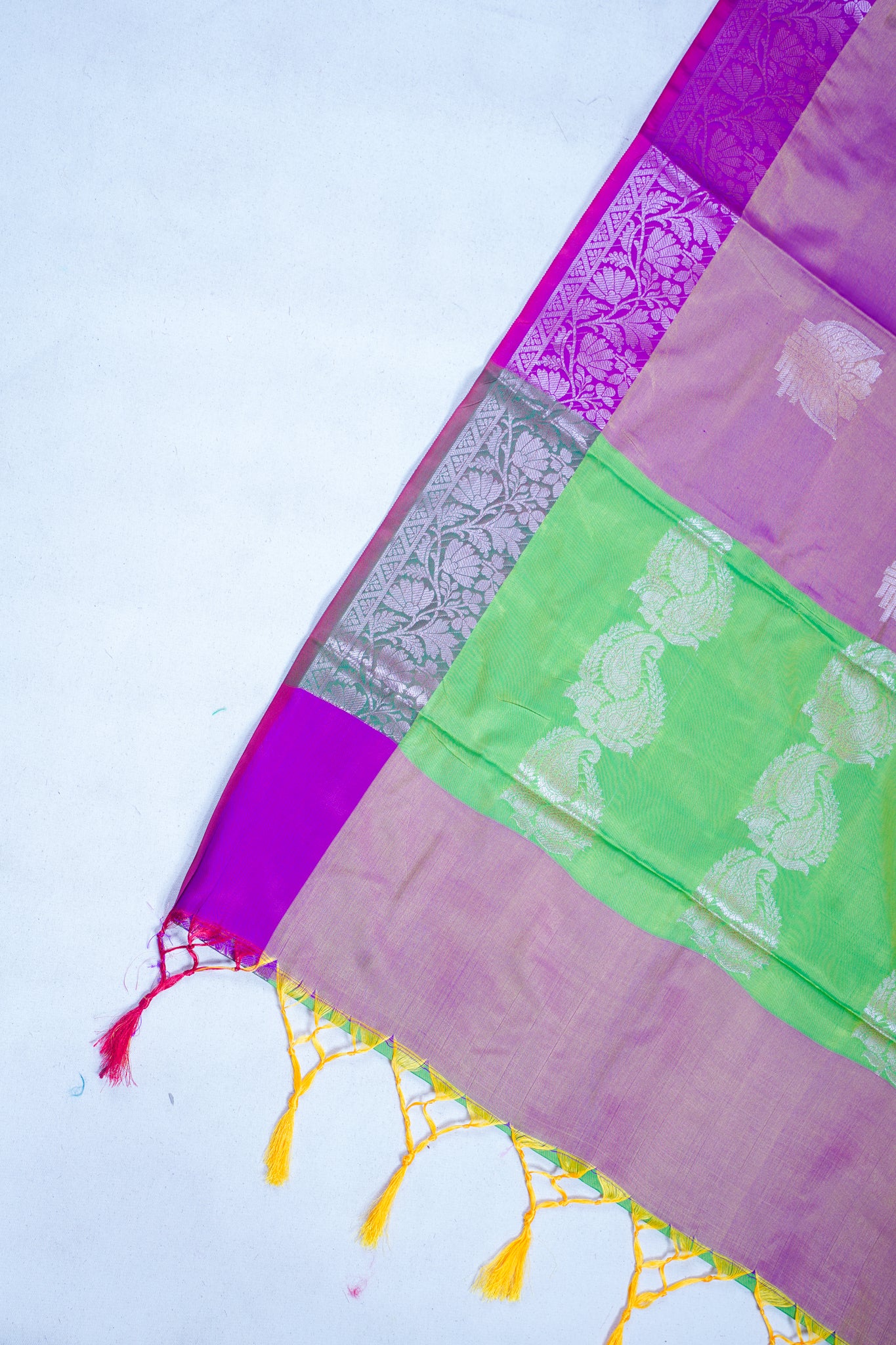 Royal Purple Banarasi Silk Saree with Buta Work