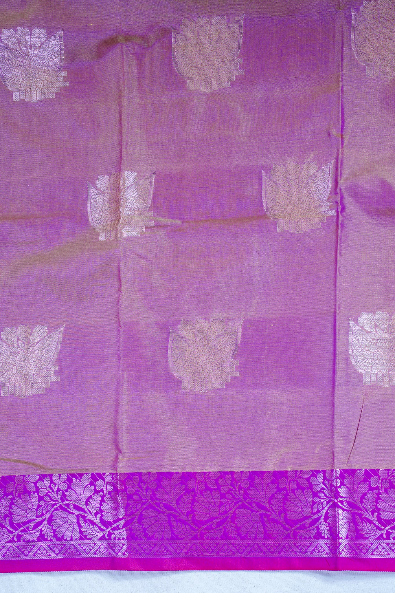 Royal Purple Banarasi Silk Saree with Buta Work