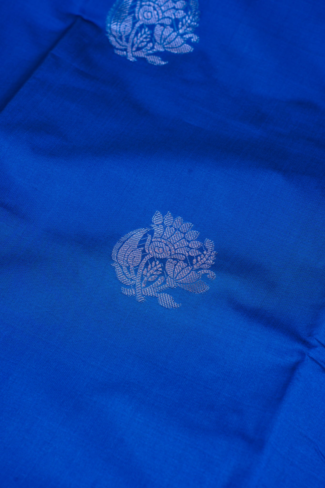 Deep Blue Banarasi Silk Saree with Buta Work