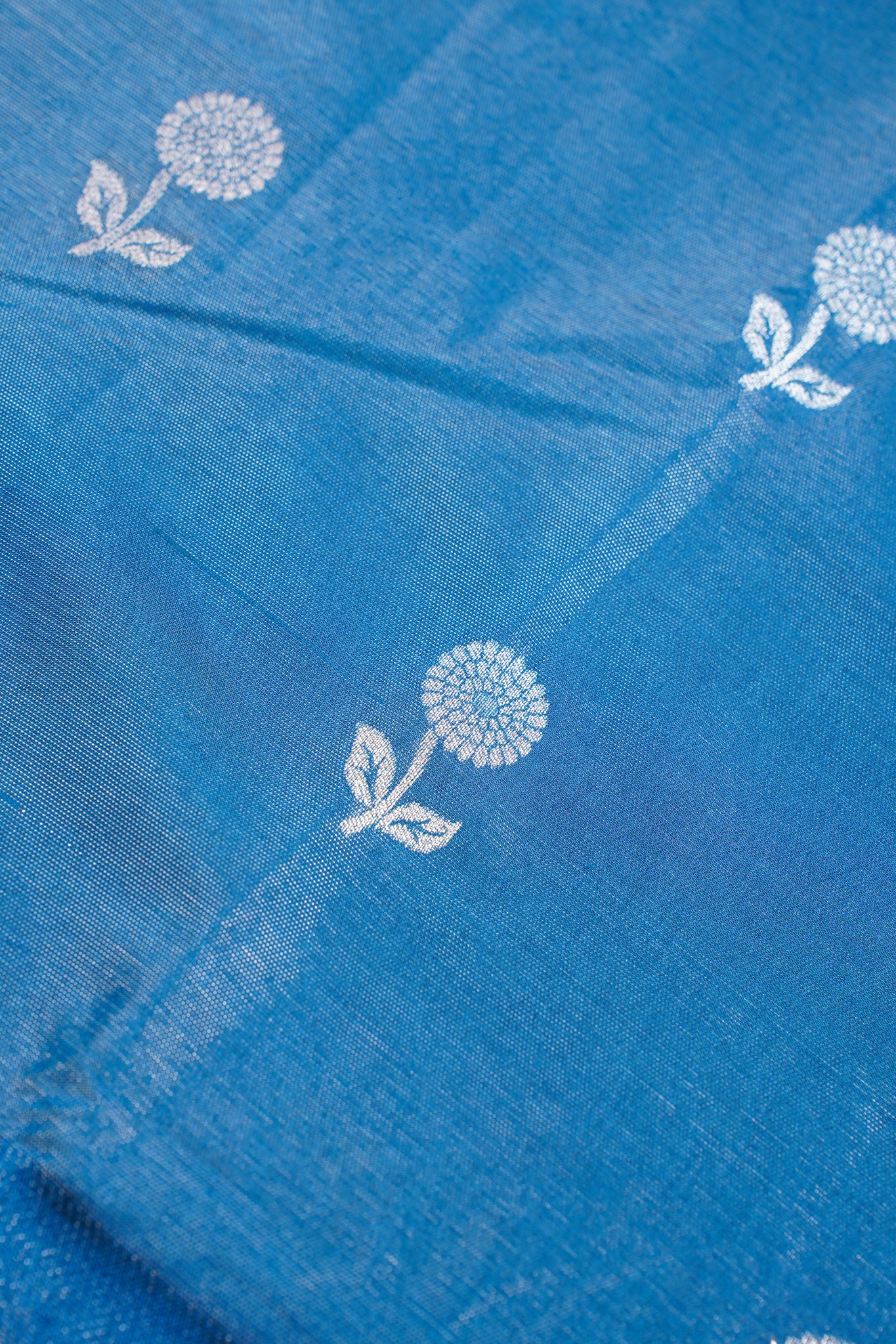 Blue Tissue Silk Saree