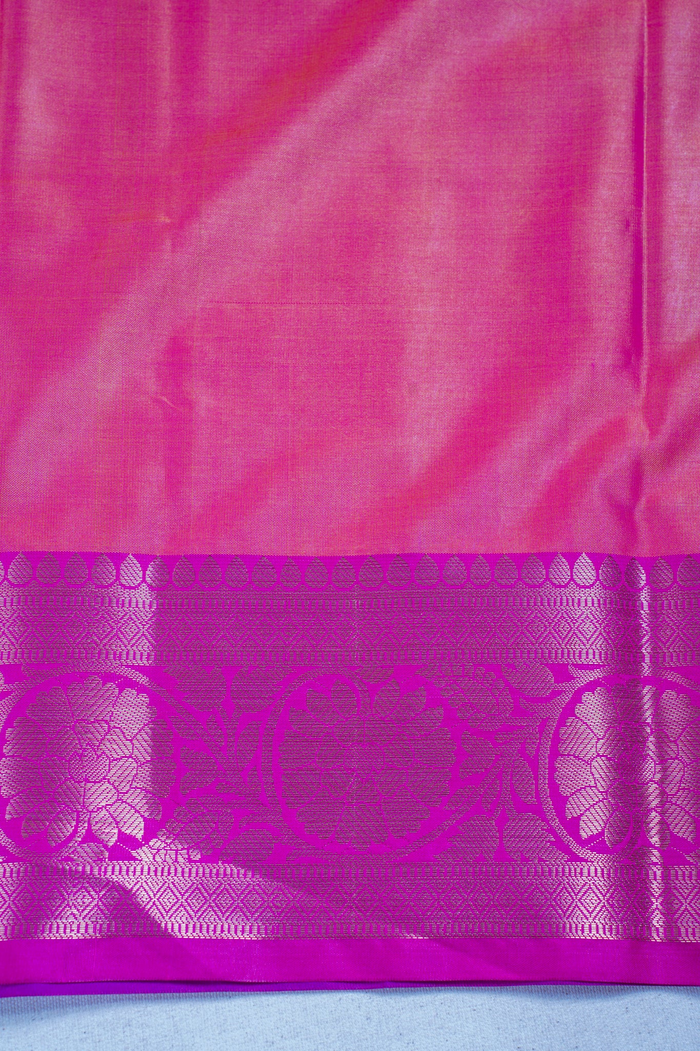 Violet Banarasi Pothampalli Saree