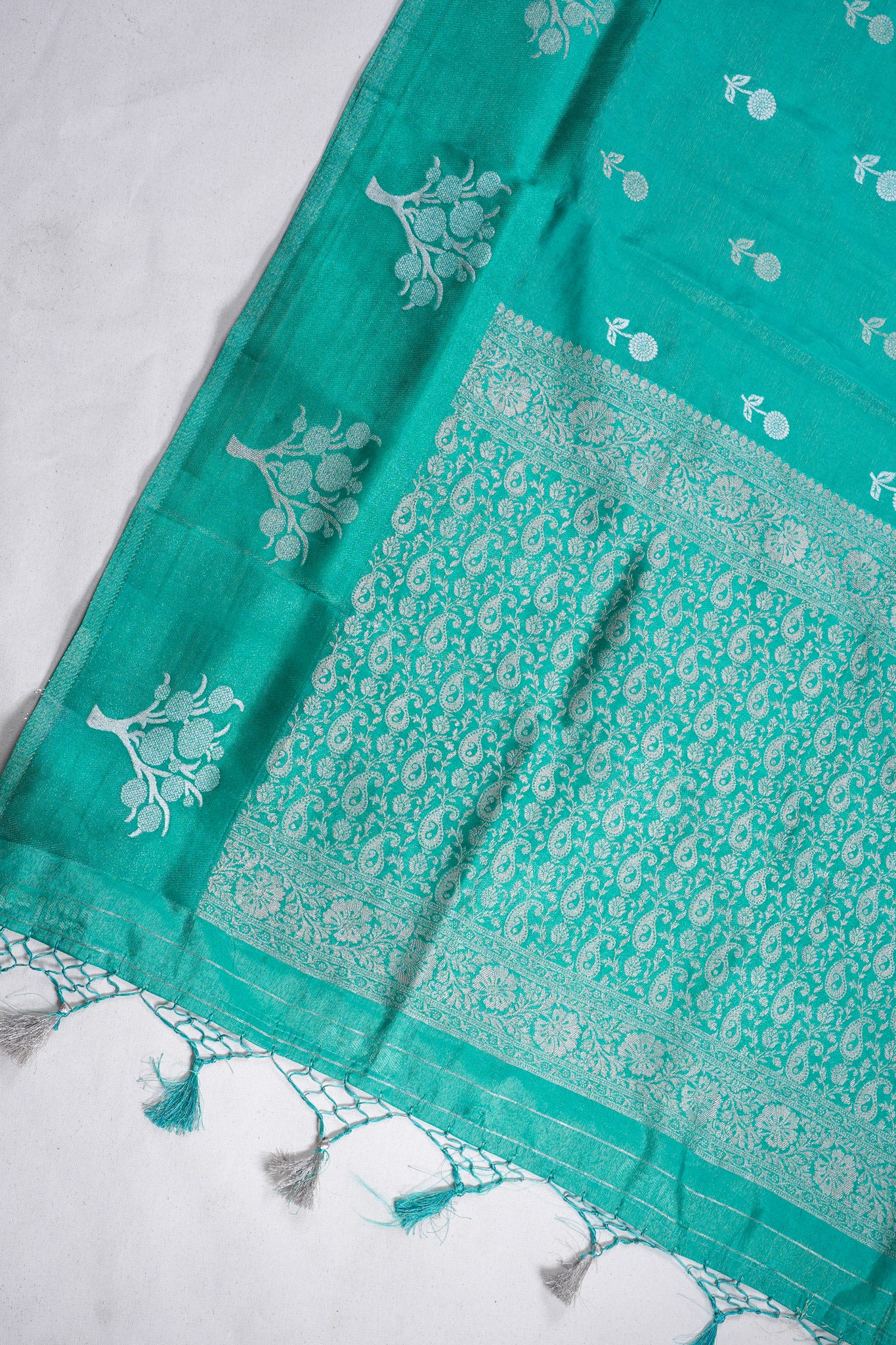 Green Tissue Silk Saree