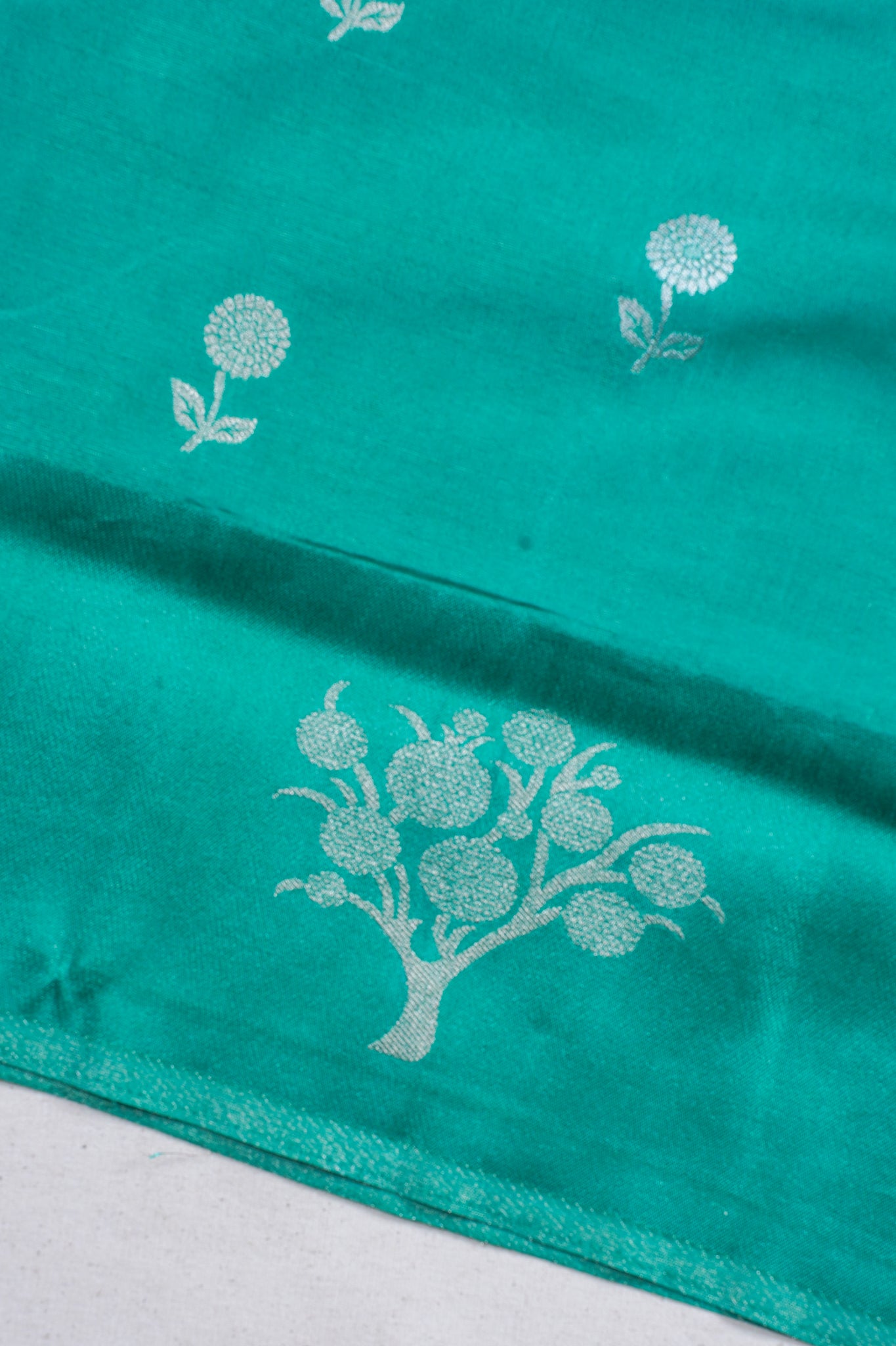 Green Tissue Silk Saree
