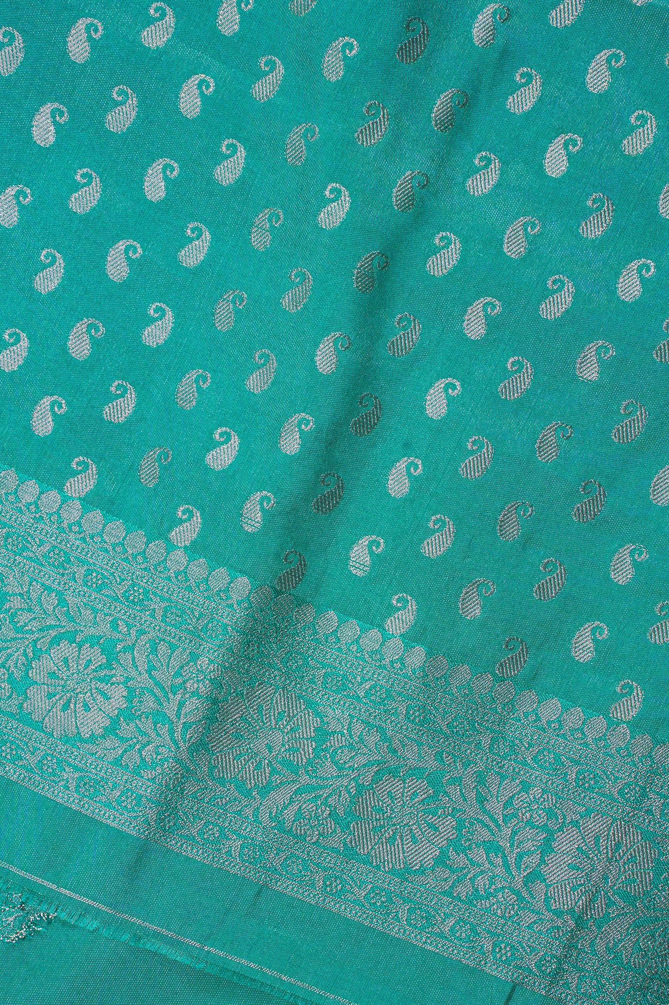 Green Tissue Silk Saree