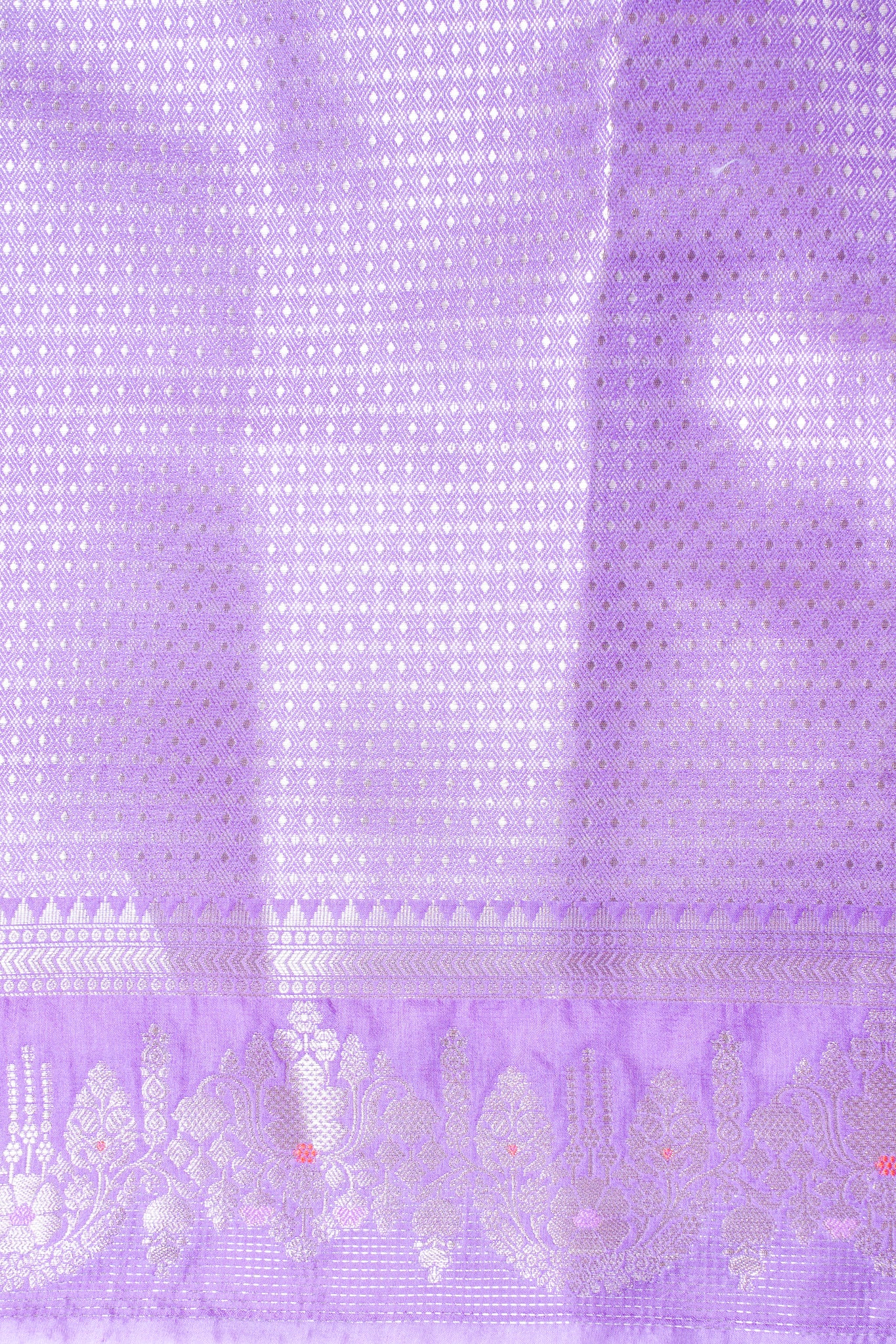 Lavender Warm Silk Banarasi Minakari Buta Saree
