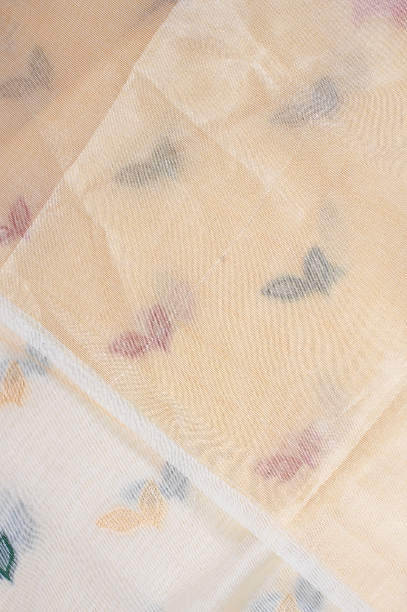 Off-White Cotton Jamdani Saree