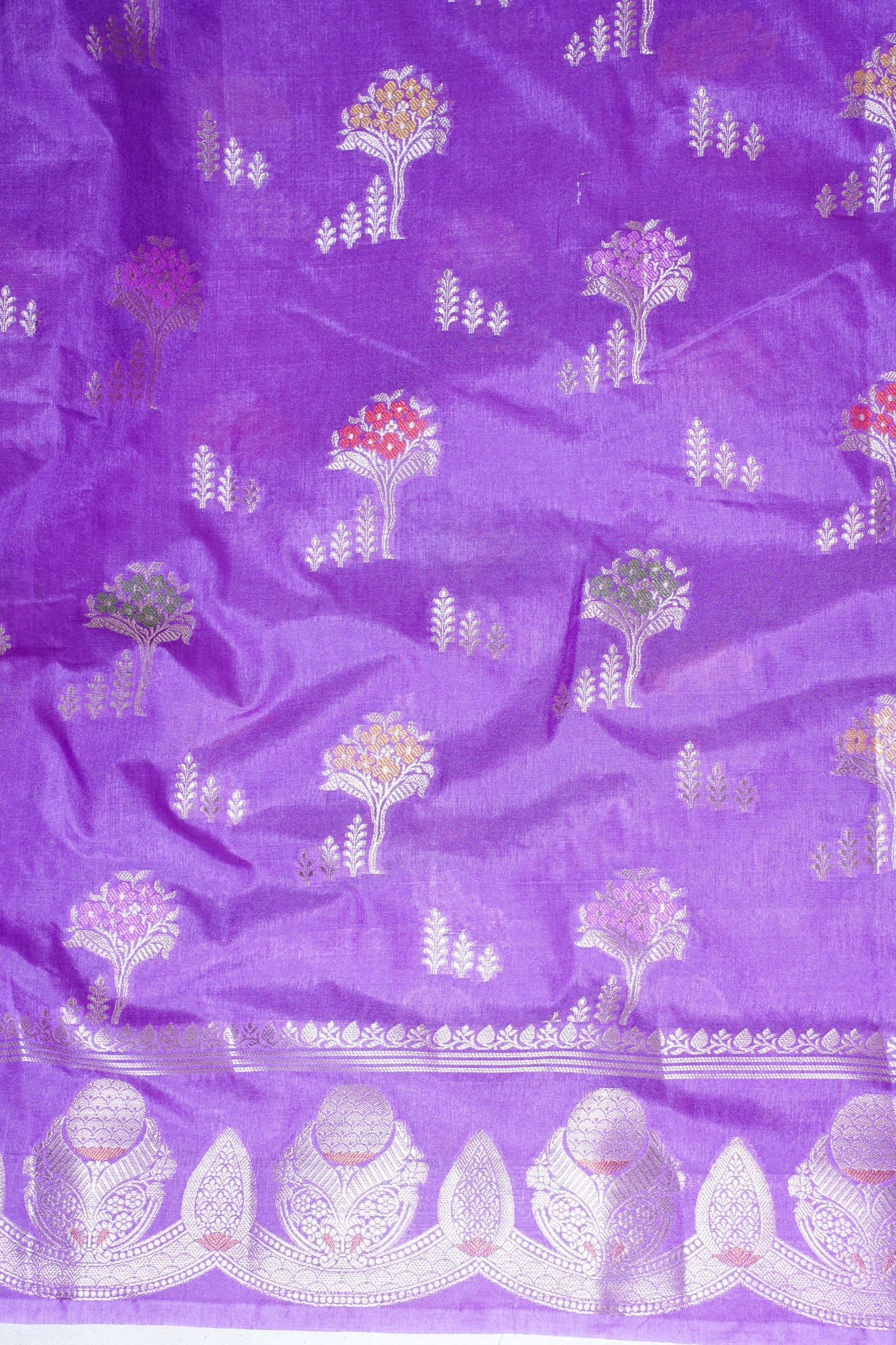 Lavender Warm Silk Banarasi Minakari Buta Saree