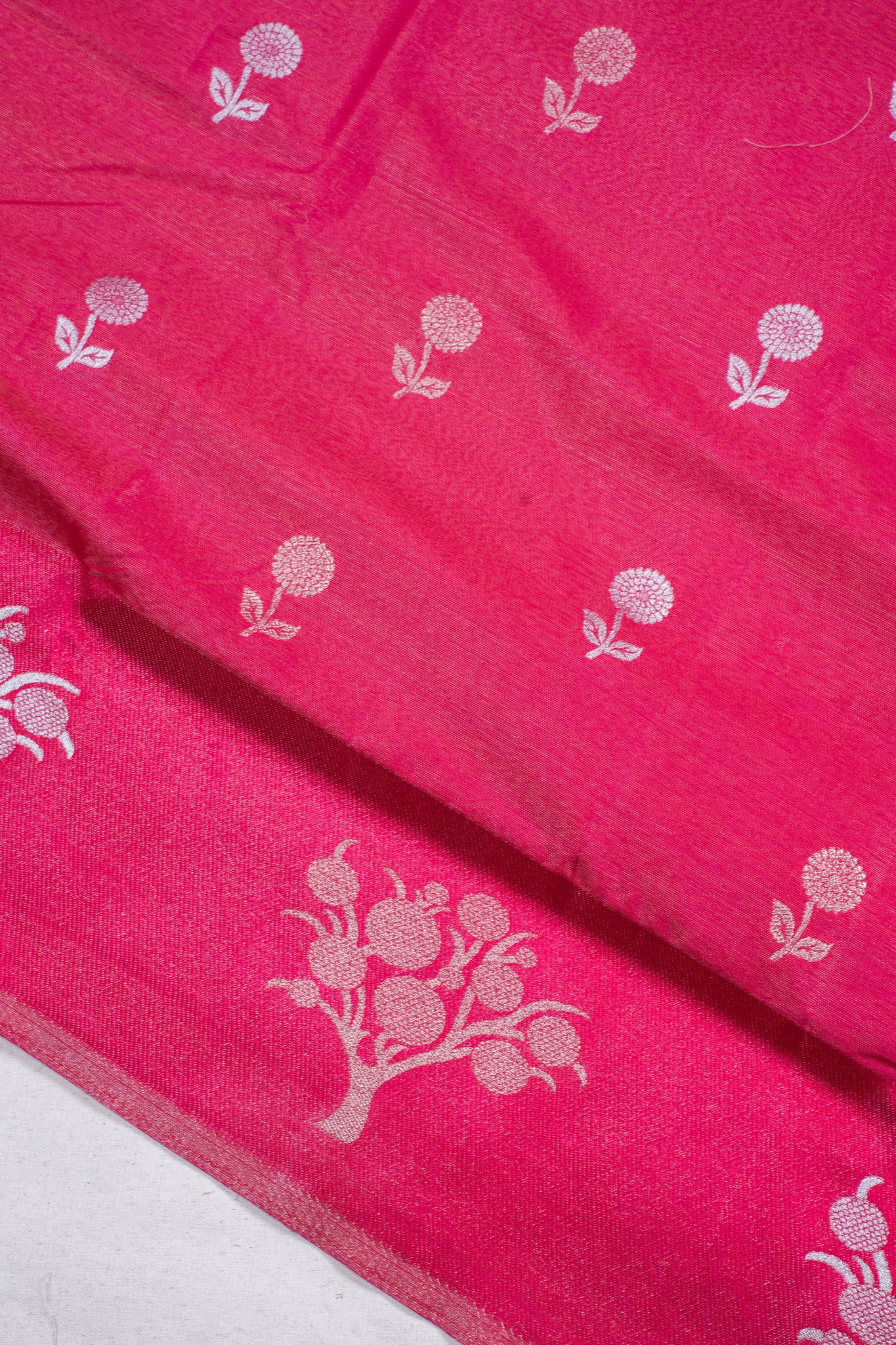 Pink Tissue Silk Saree