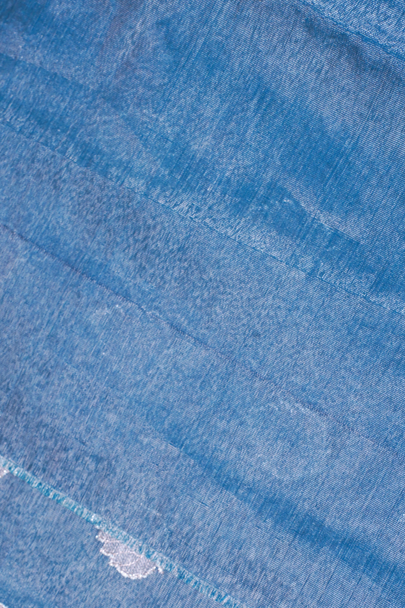 Blue Tissue Silk Saree