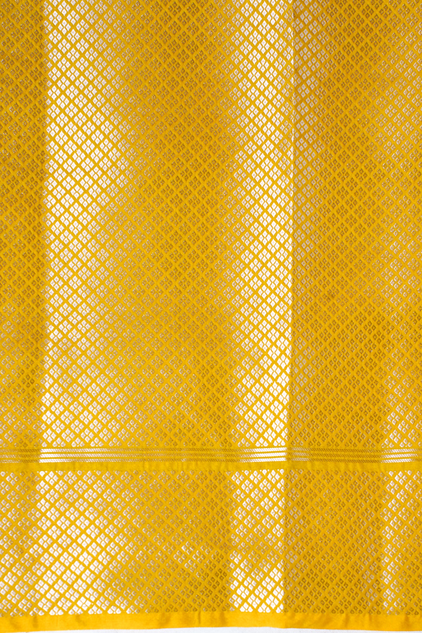 Yellow Warm Silk Banarasi Minakari Buta Saree