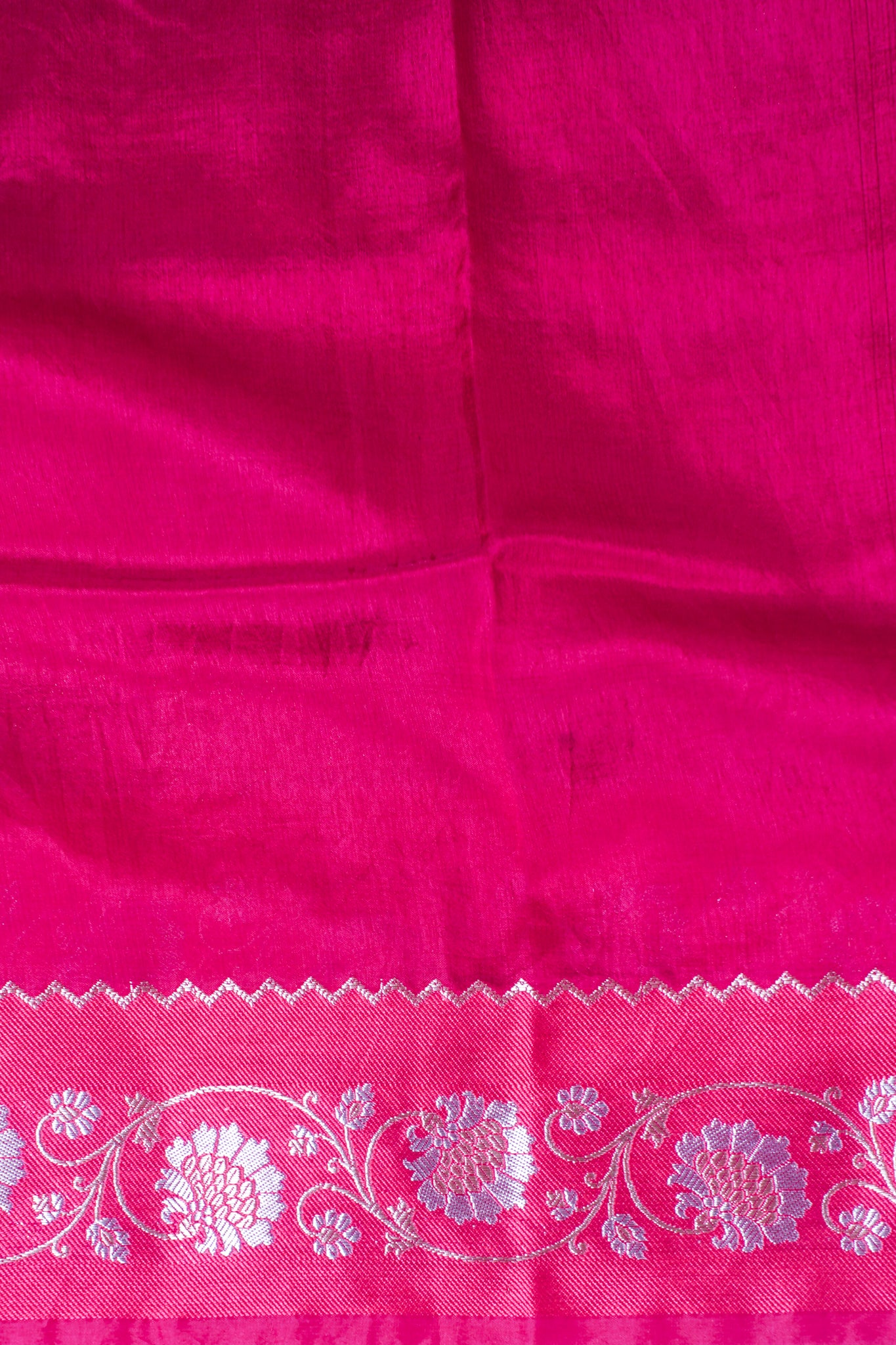 Rani Pink Warm Silk Banarasi Buta Saree