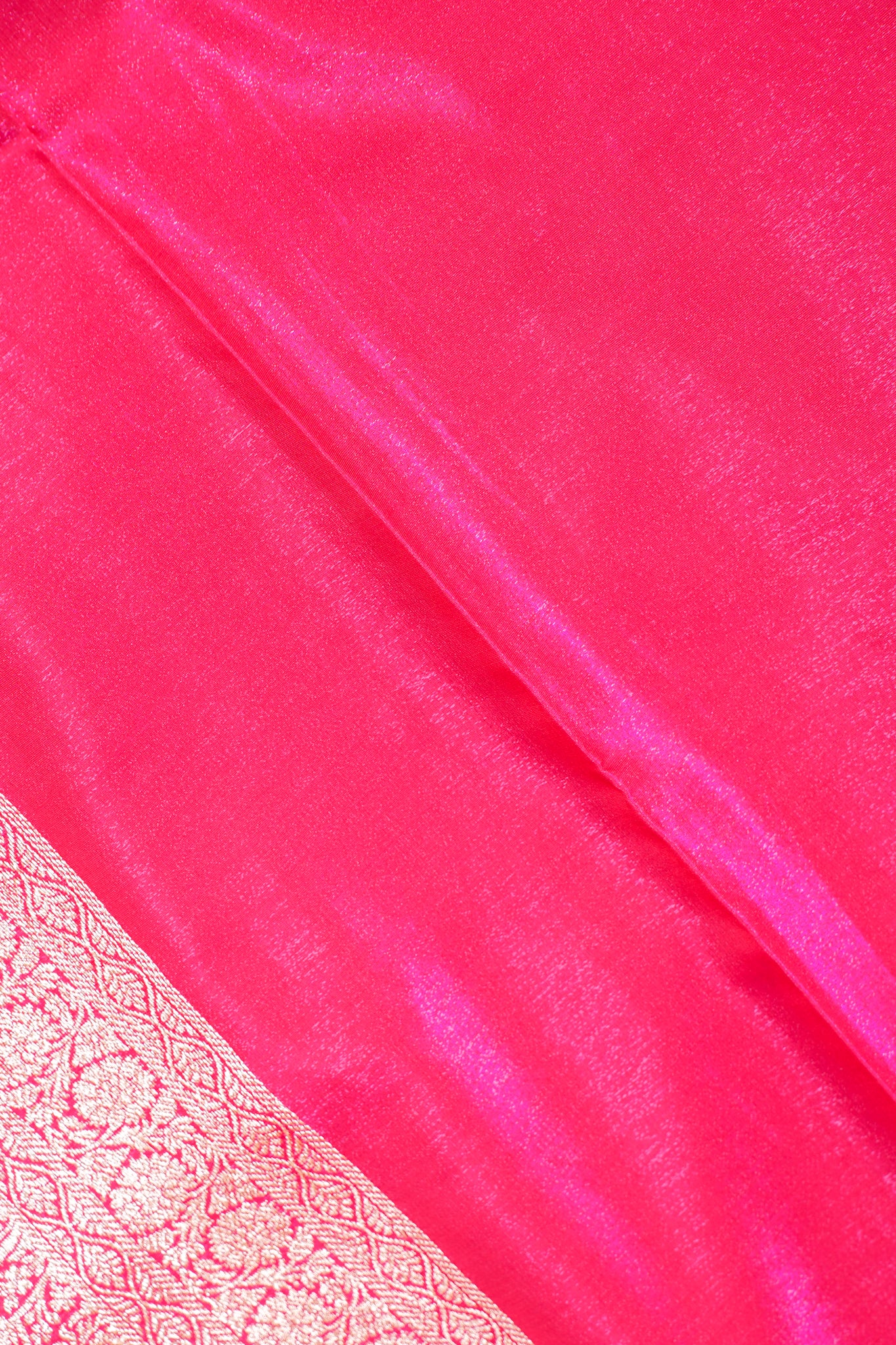 Green Banarasi Satin Silk Saree with Zari Embroidery Buti Work