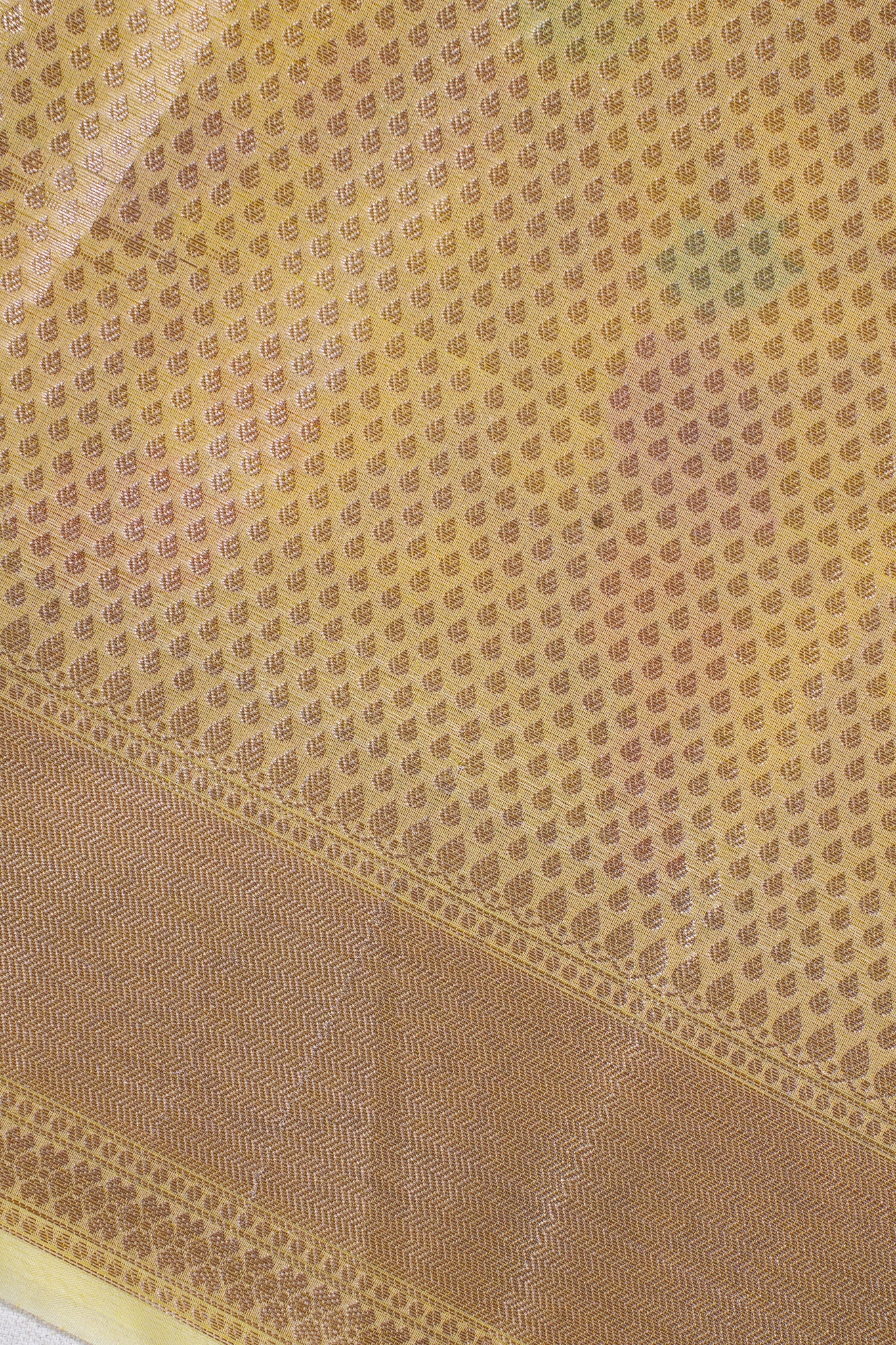 Yellow Organza Banarasi Tilfi Minakari Jaal Saree
