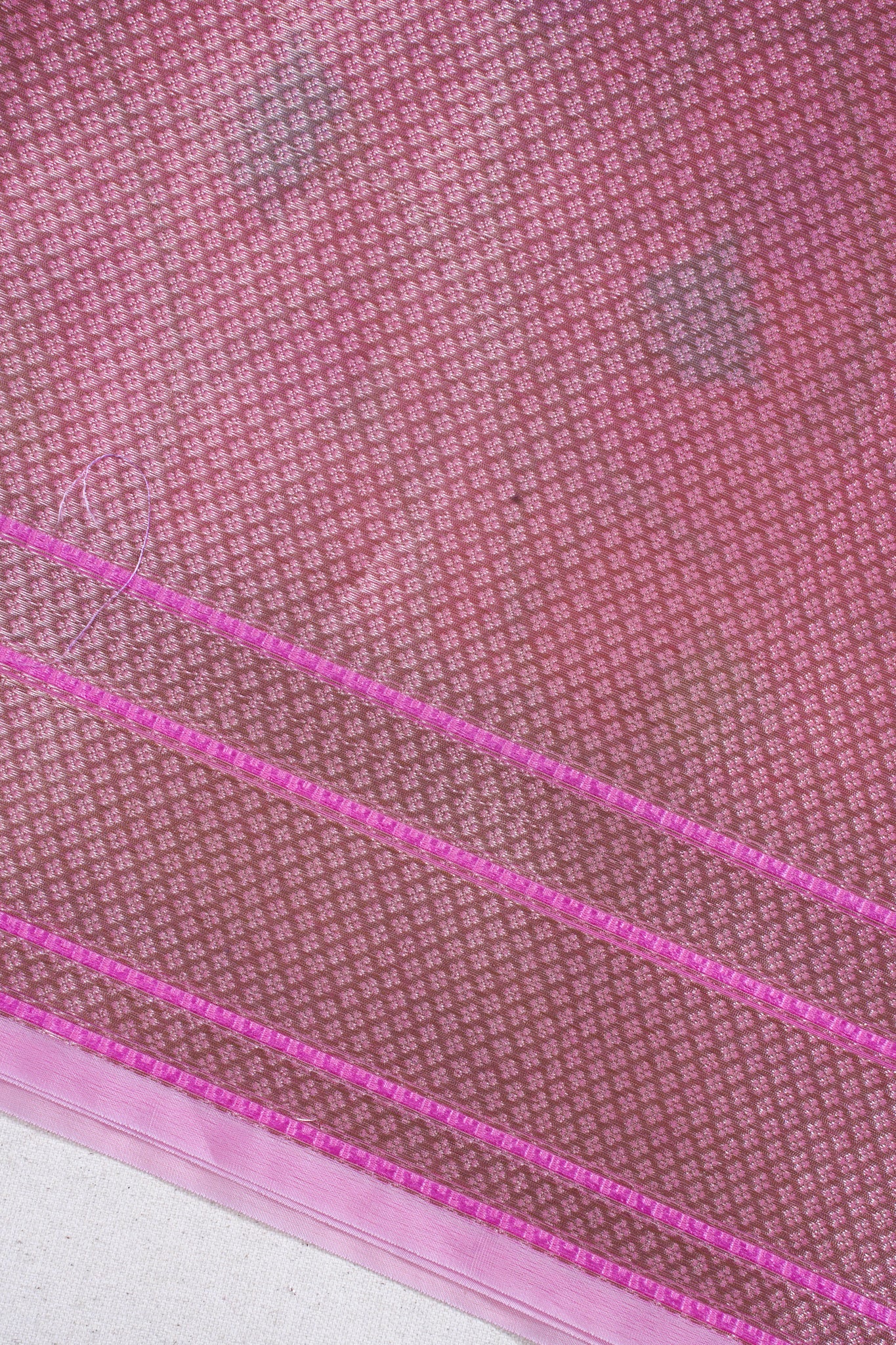 Rani Pink Organza Banarasi Tilfi Minakari Jaal Saree