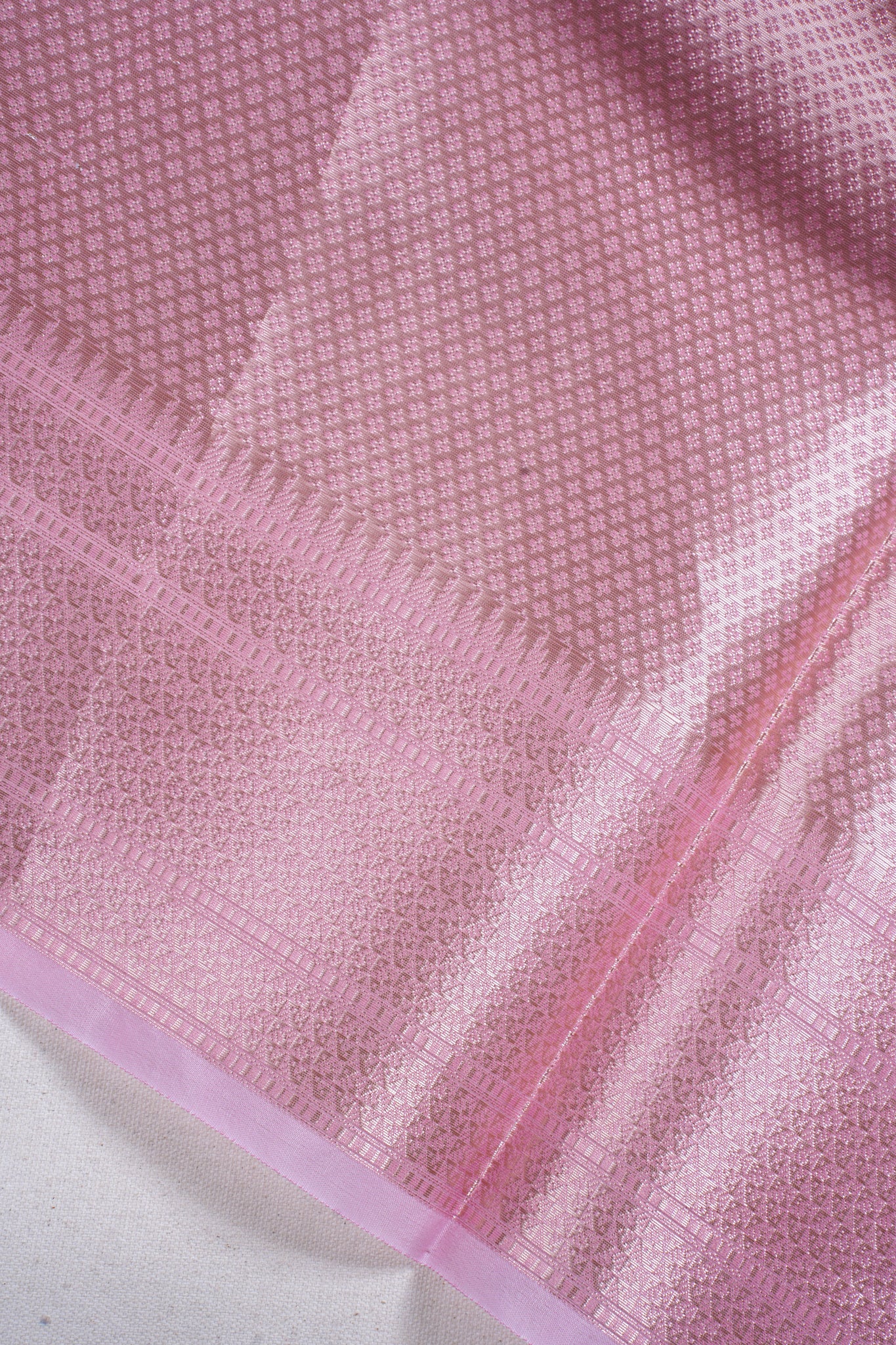 Rose Pink Organza Banarasi Tilfi Minakari Jaal Saree