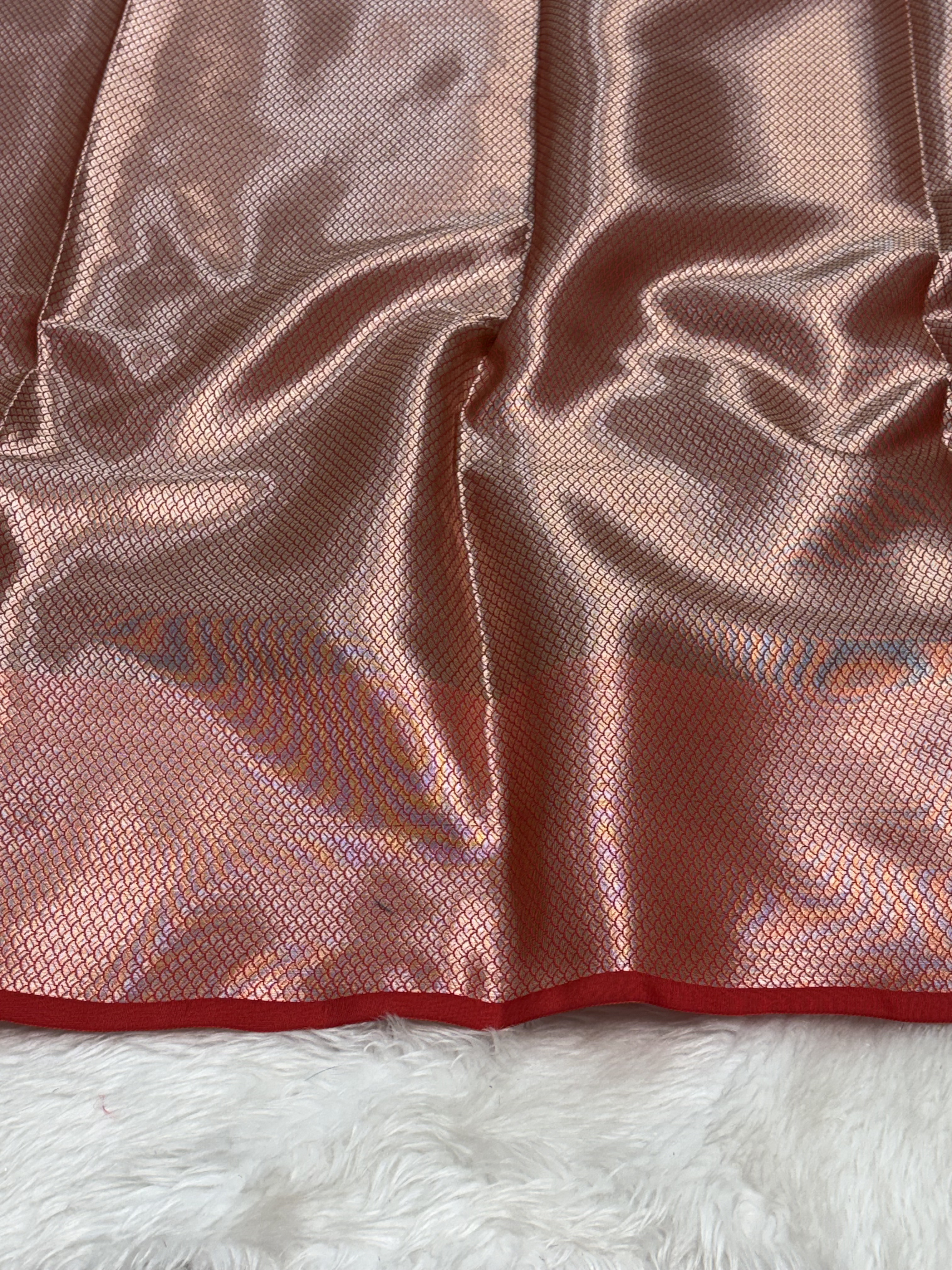 Royal Navy Blue Banarasi Buta Katan Silk Saree with Minakari Border