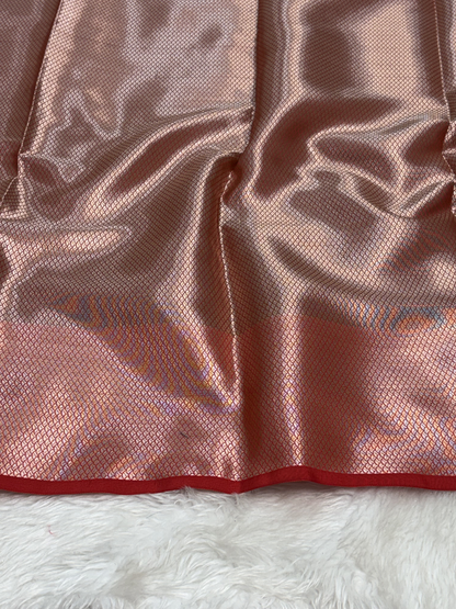 Royal Navy Blue Banarasi Buta Katan Silk Saree with Minakari Border