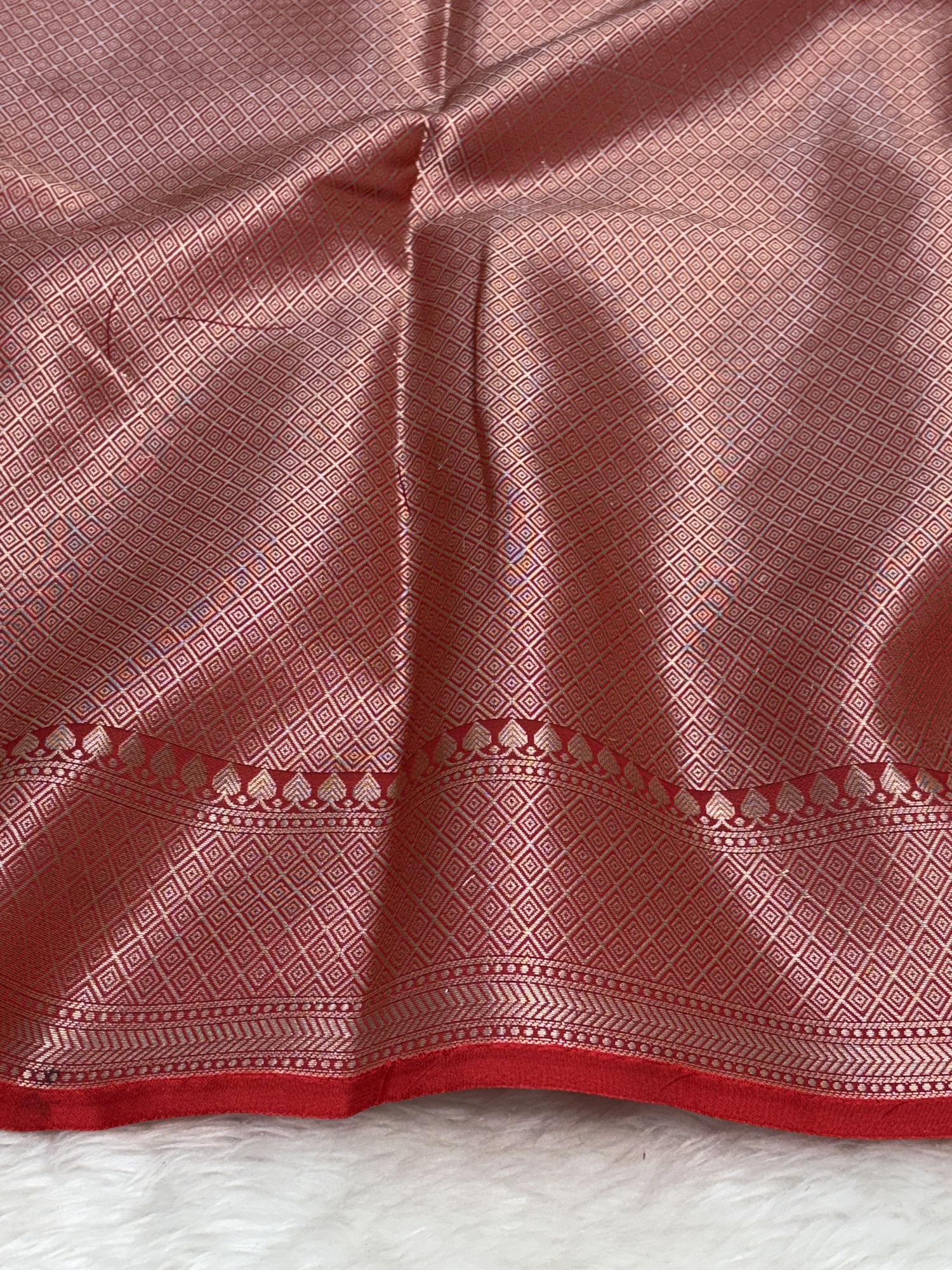 Royal Red Katan Silk Banarasi Buti Saree