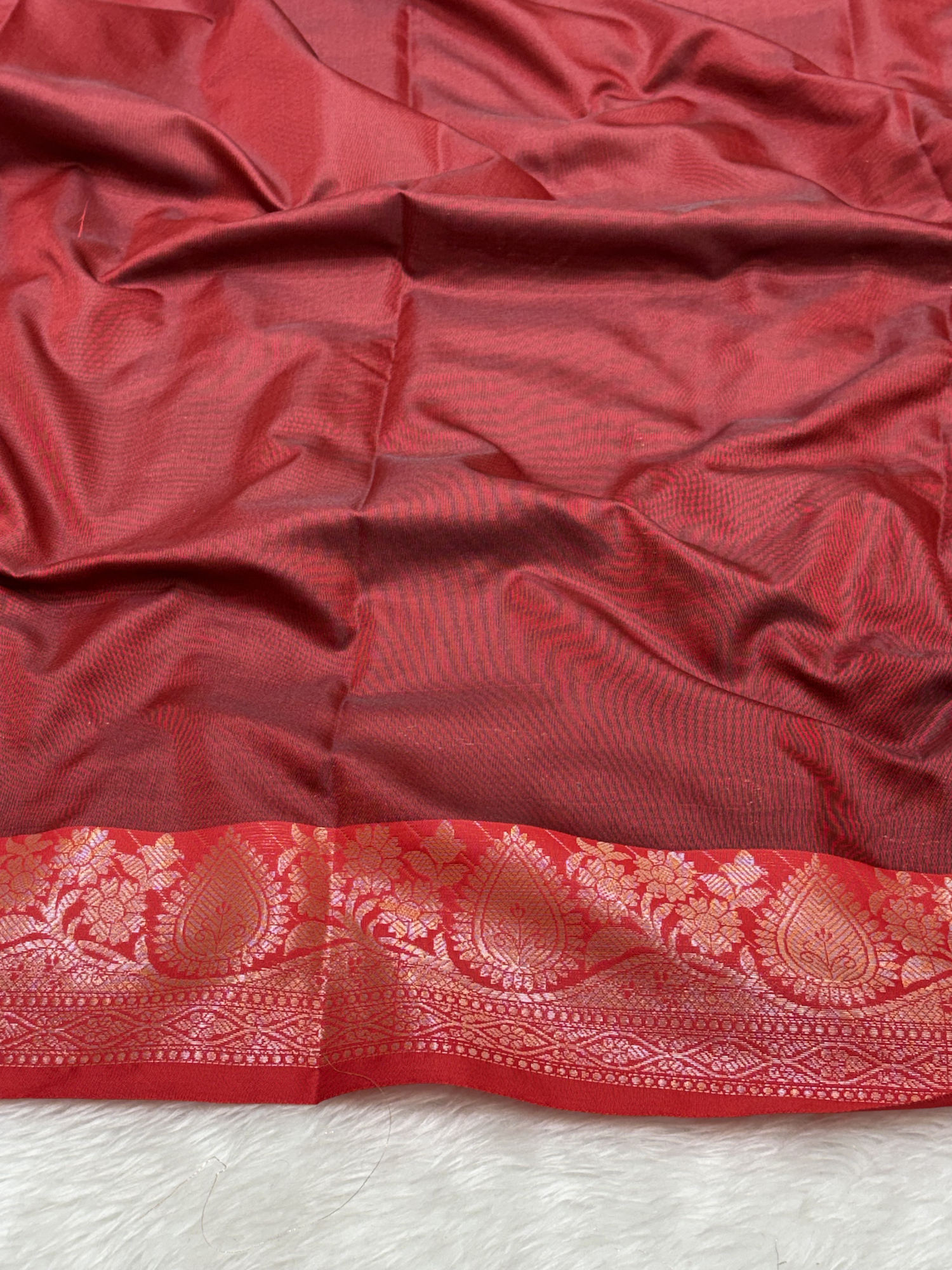 Raven Black Soft Banarasi Katan Silk Buta Saree