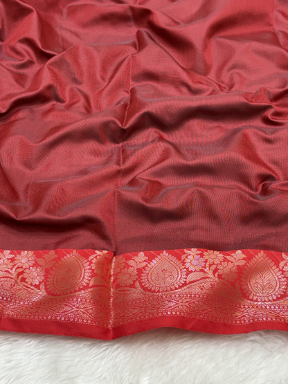 Midnight Navy Blue Soft Banarasi Katan Silk Buta Saree