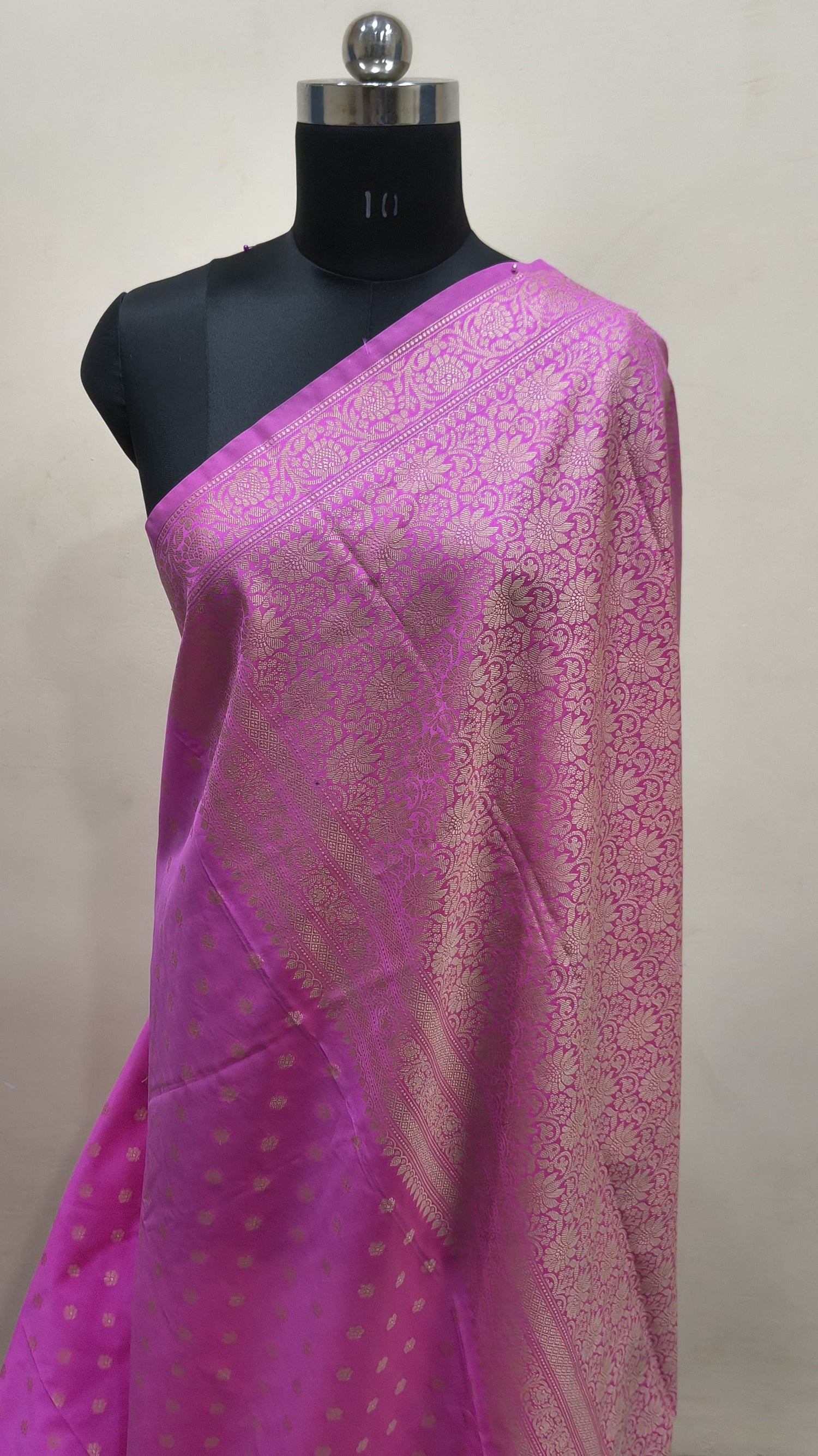 Pink Banarasi Saree Banarasi Resham Silk