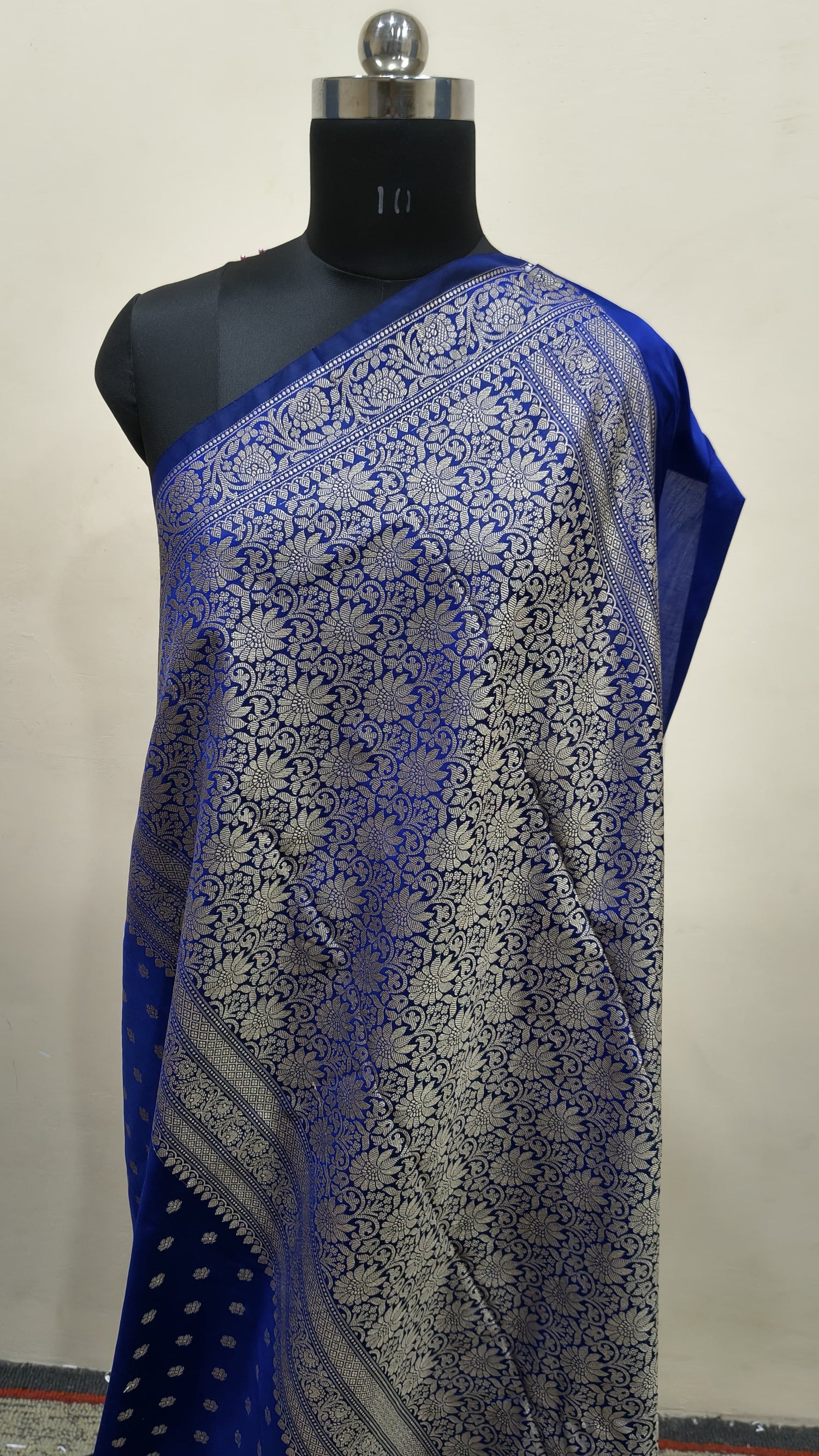 Royal Blue Banarasi Saree Banarasi Resham Silk